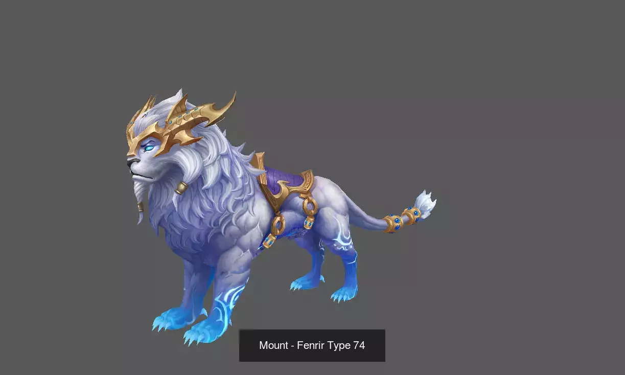 Fantasy Fenrir Mounts Pack - Volume 08 3D Model Collection_18
