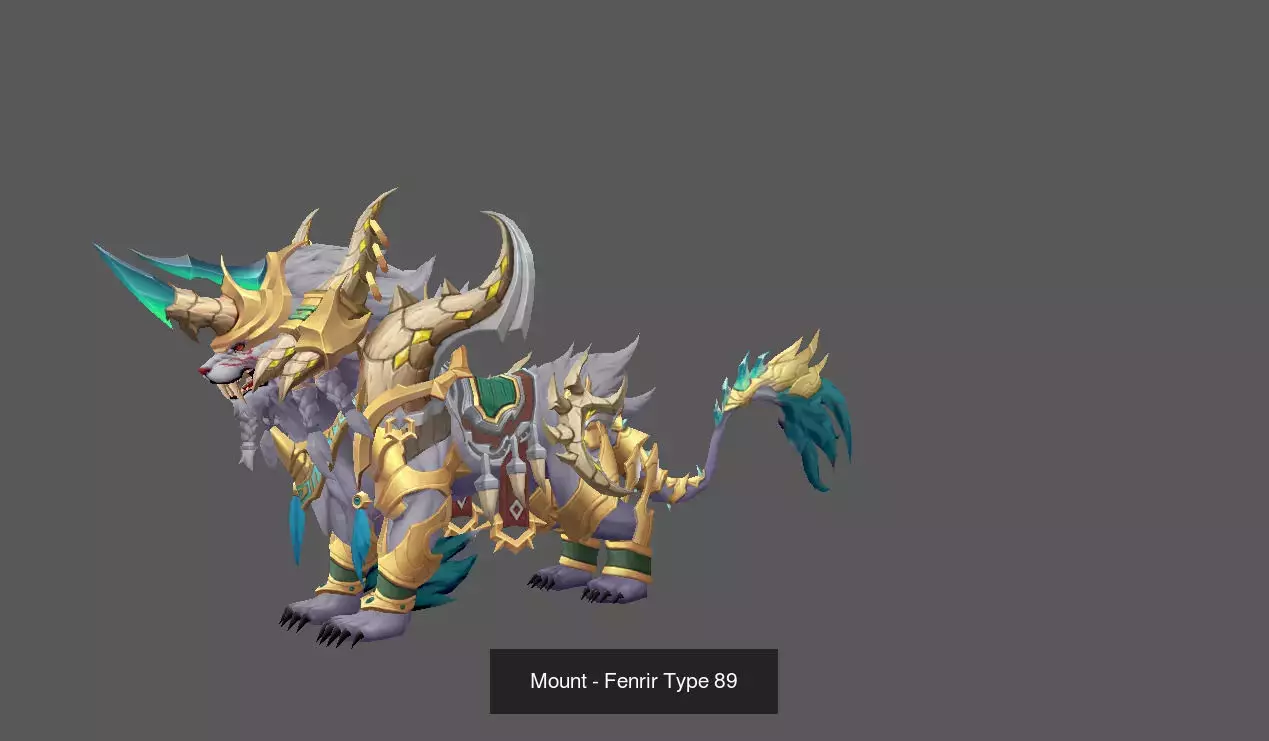 Fantasy Fenrir Mounts Pack - Volume 09 3D Model Collection_13