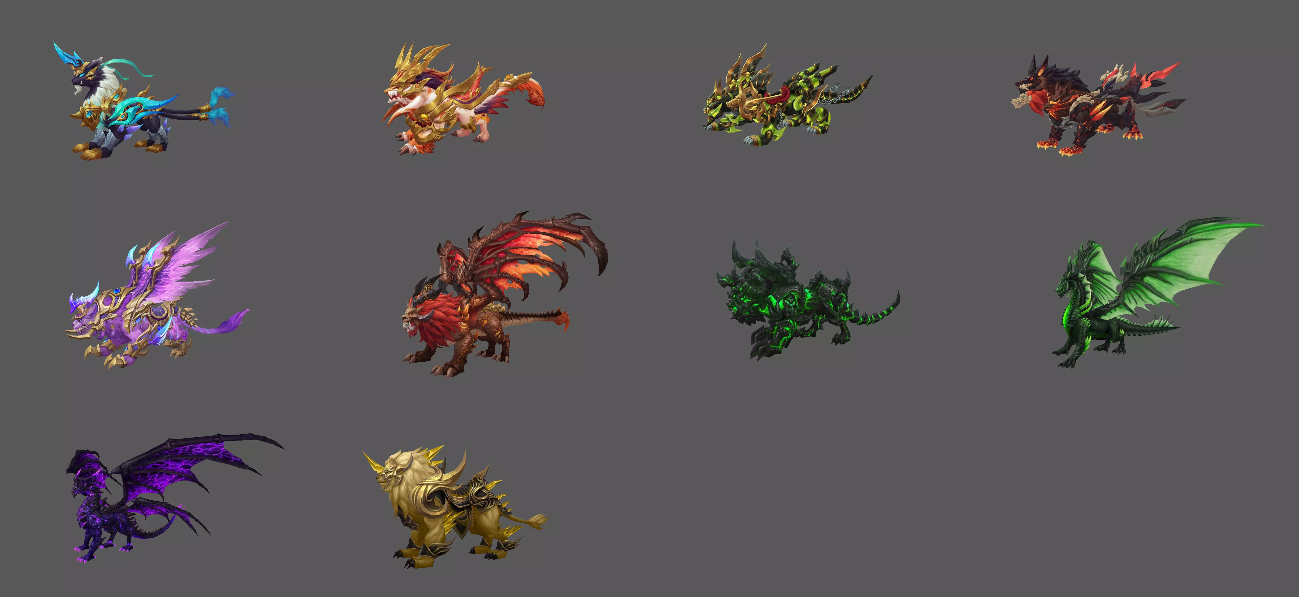 Fantasy Fenrir Mounts Pack - Volume 10 3D Model Collection_0