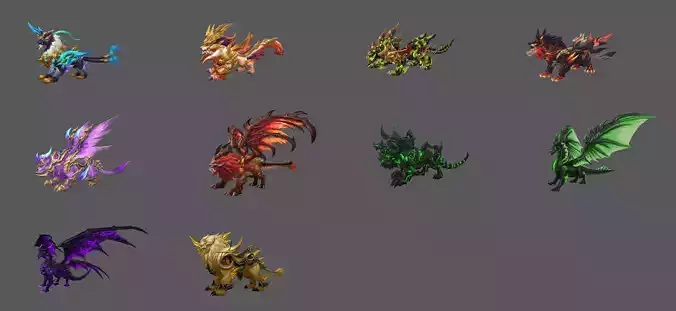 Fantasy Fenrir Mounts Pack - Volume 10