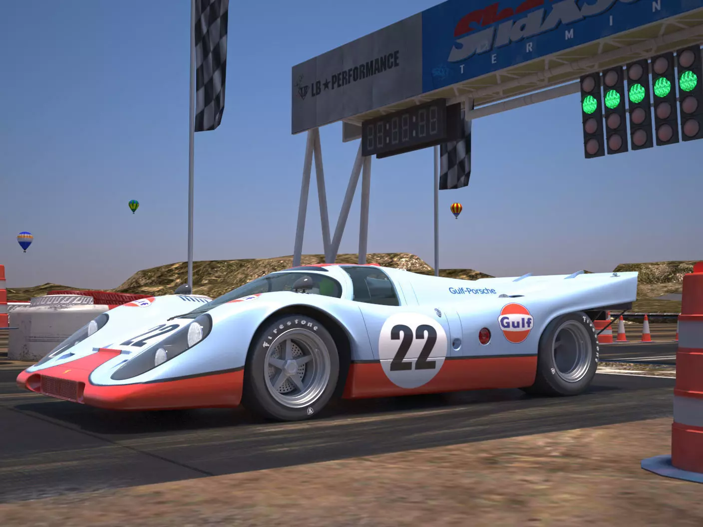 Porsche 917K 22 Gulf - 24h Le Mans 1970 3D model_1