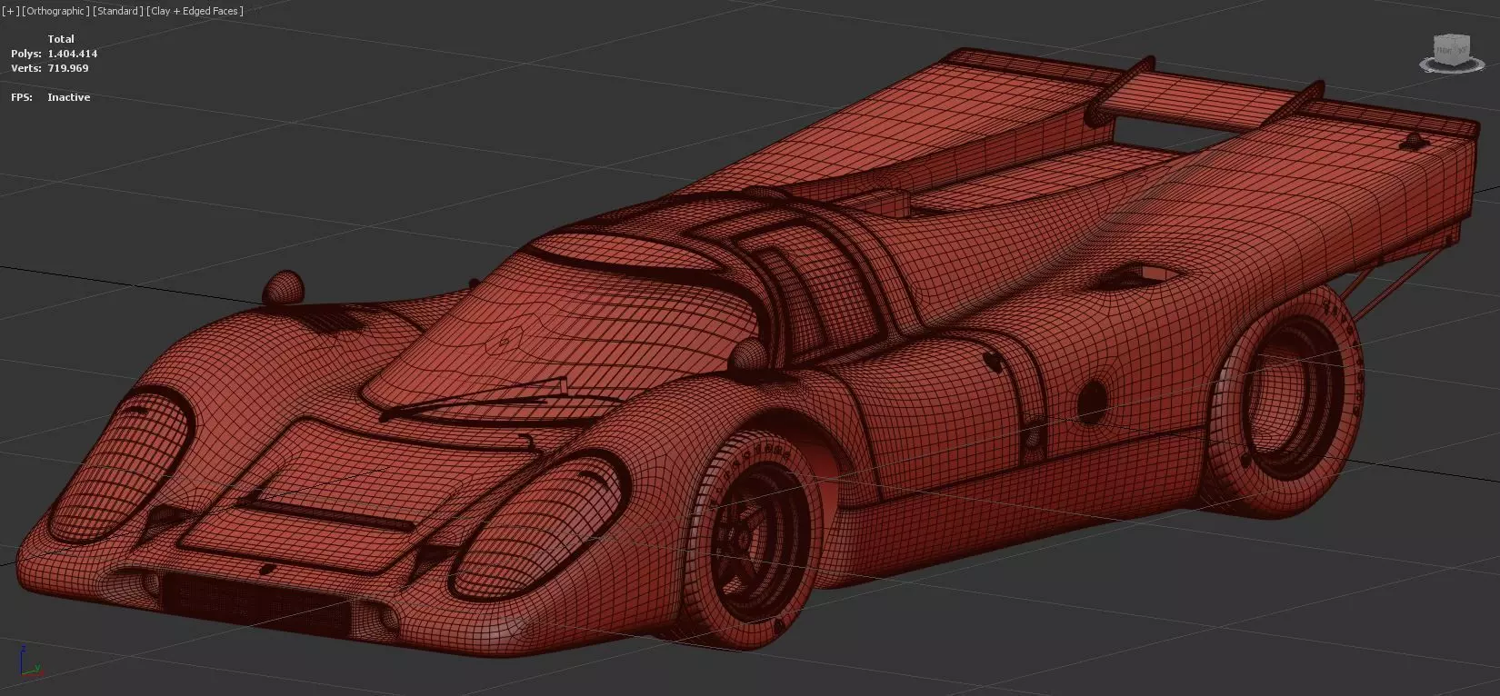 Porsche 917K 22 Gulf - 24h Le Mans 1970 3D model_16