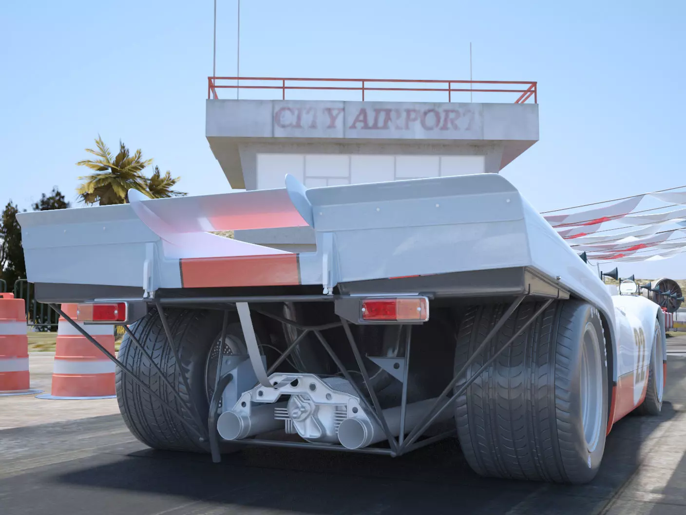 Porsche 917K 22 Gulf - 24h Le Mans 1970 3D model_5