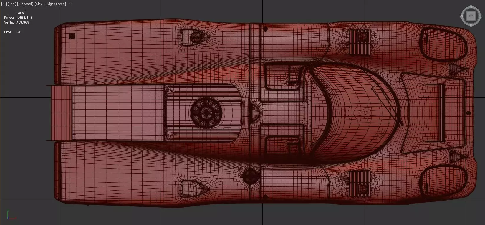 Porsche 917K 22 Gulf - 24h Le Mans 1970 3D model_20
