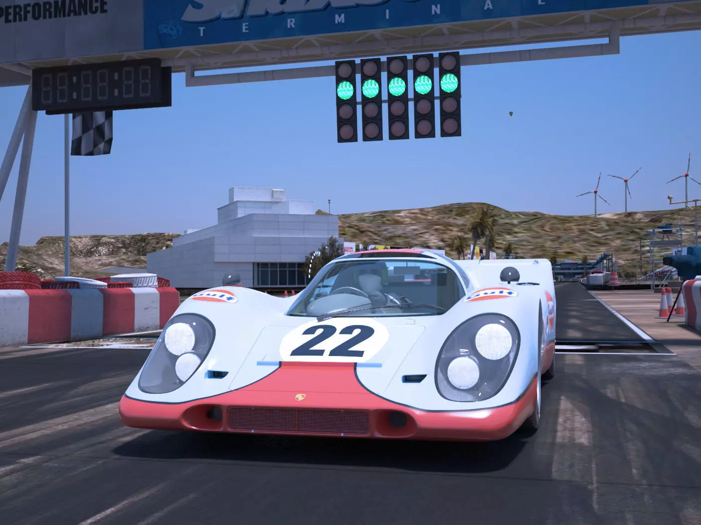 Porsche 917K 22 Gulf - 24h Le Mans 1970 3D model_3