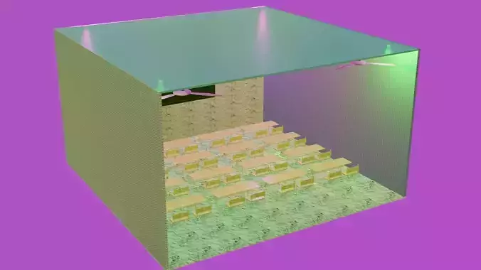 Classroom 3D Model 3D model Classroom 3D Model 3D model
