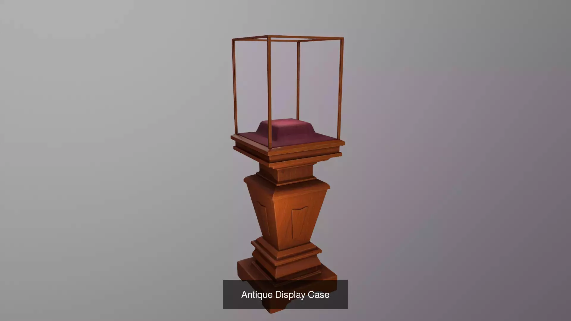 Antique Display Cases 3D Model Collection_1