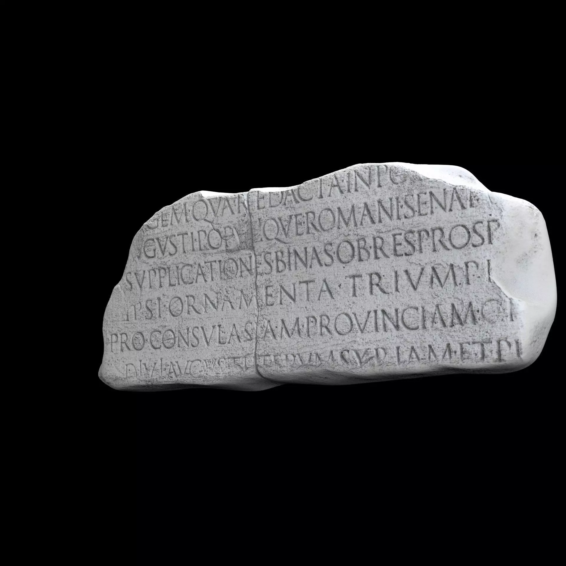 Lapis Tiburtinus Inscription  3D print model_5