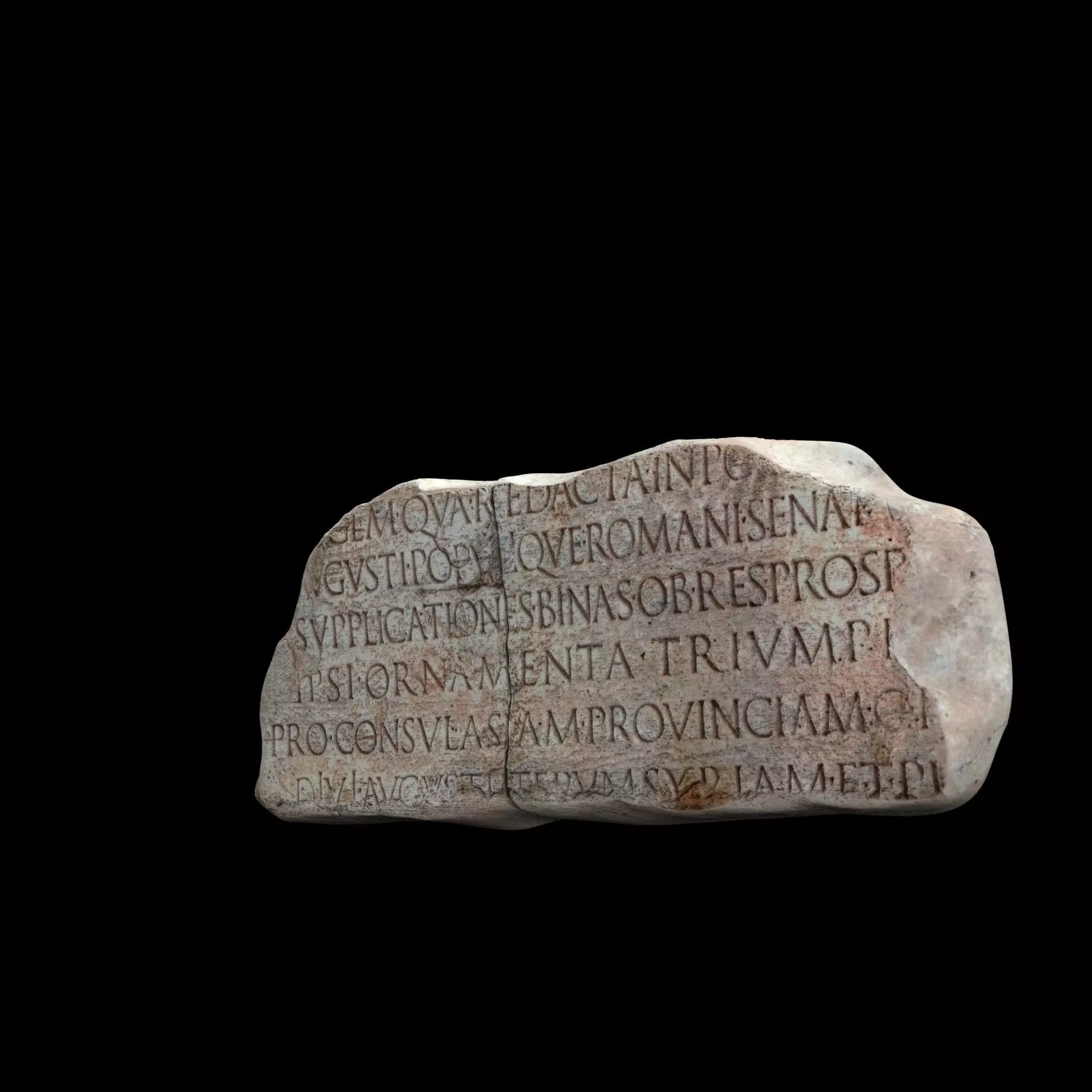 Lapis Tiburtinus Inscription  3D print model_4