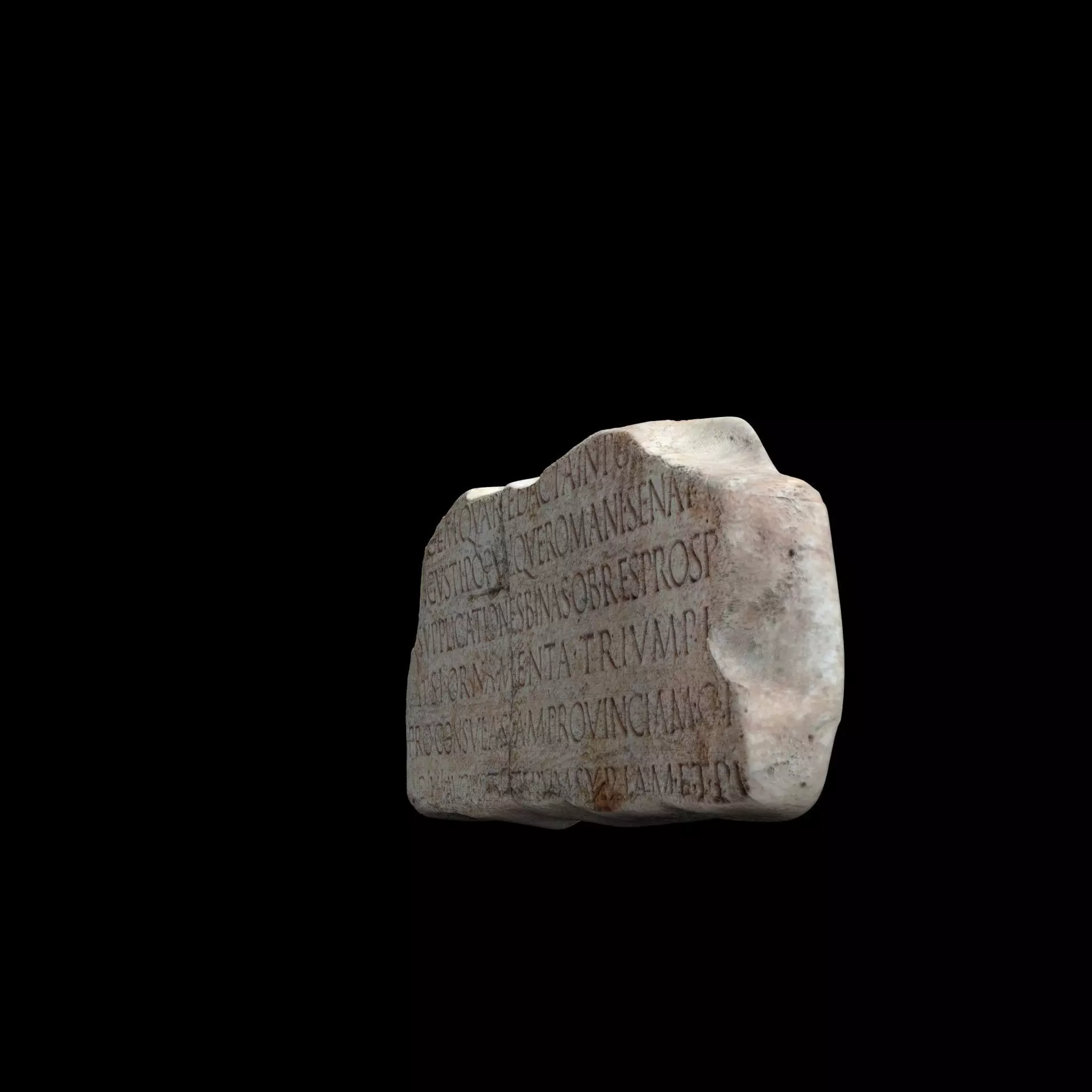 Lapis Tiburtinus Inscription  3D print model_17
