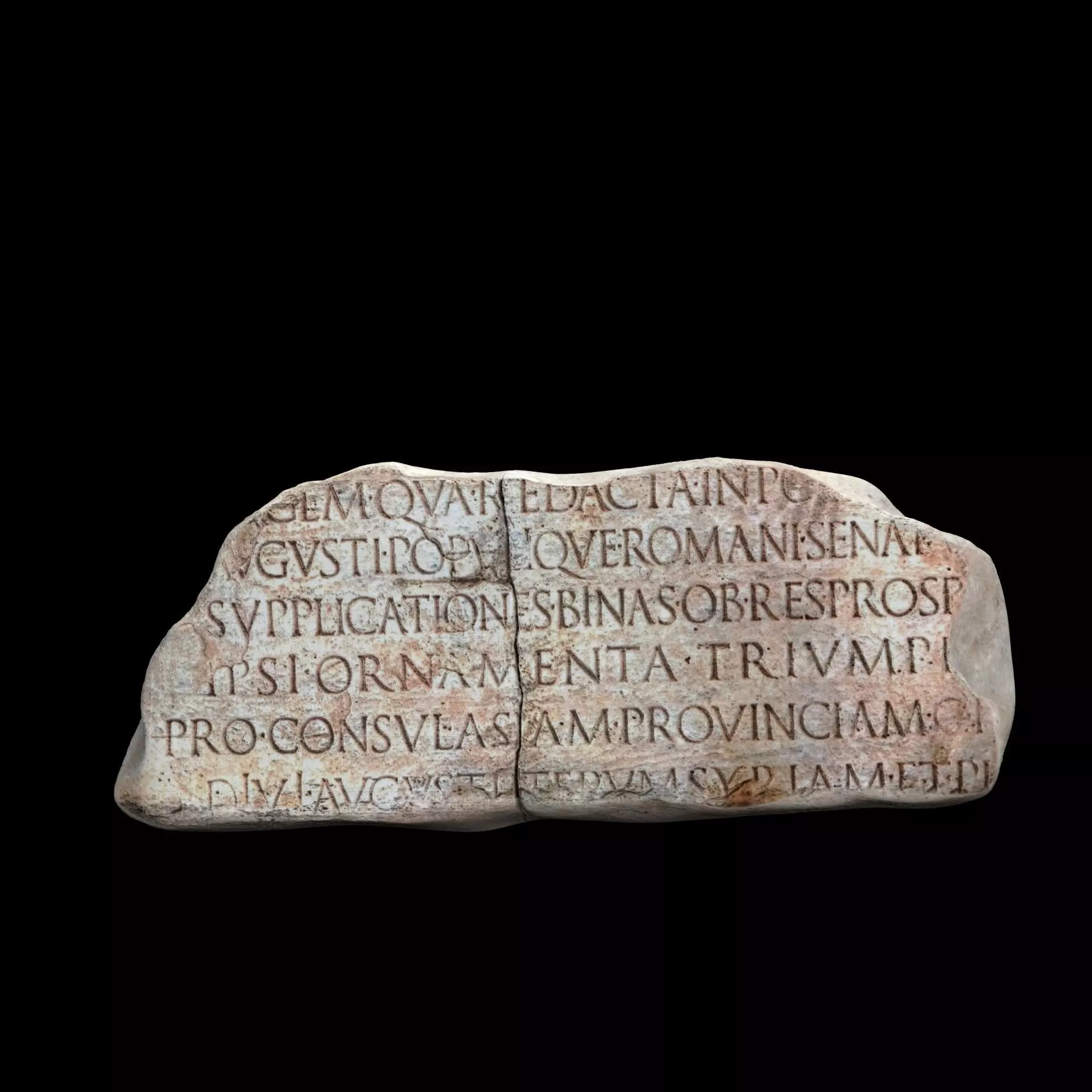 Lapis Tiburtinus Inscription  3D print model_10