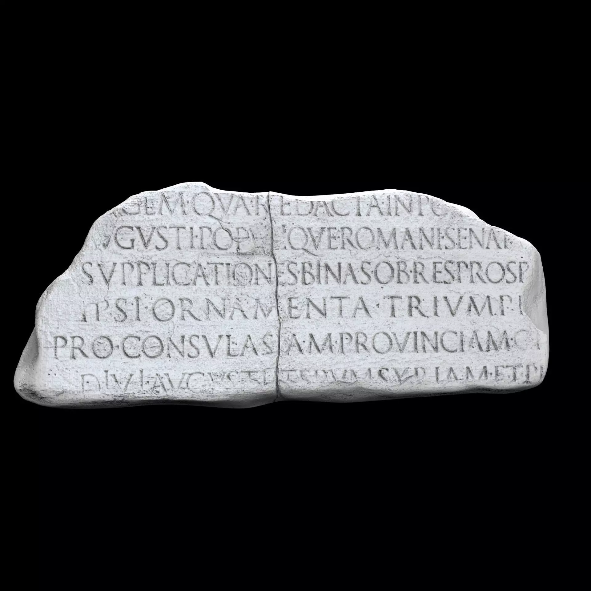 Lapis Tiburtinus Inscription  3D print model_15