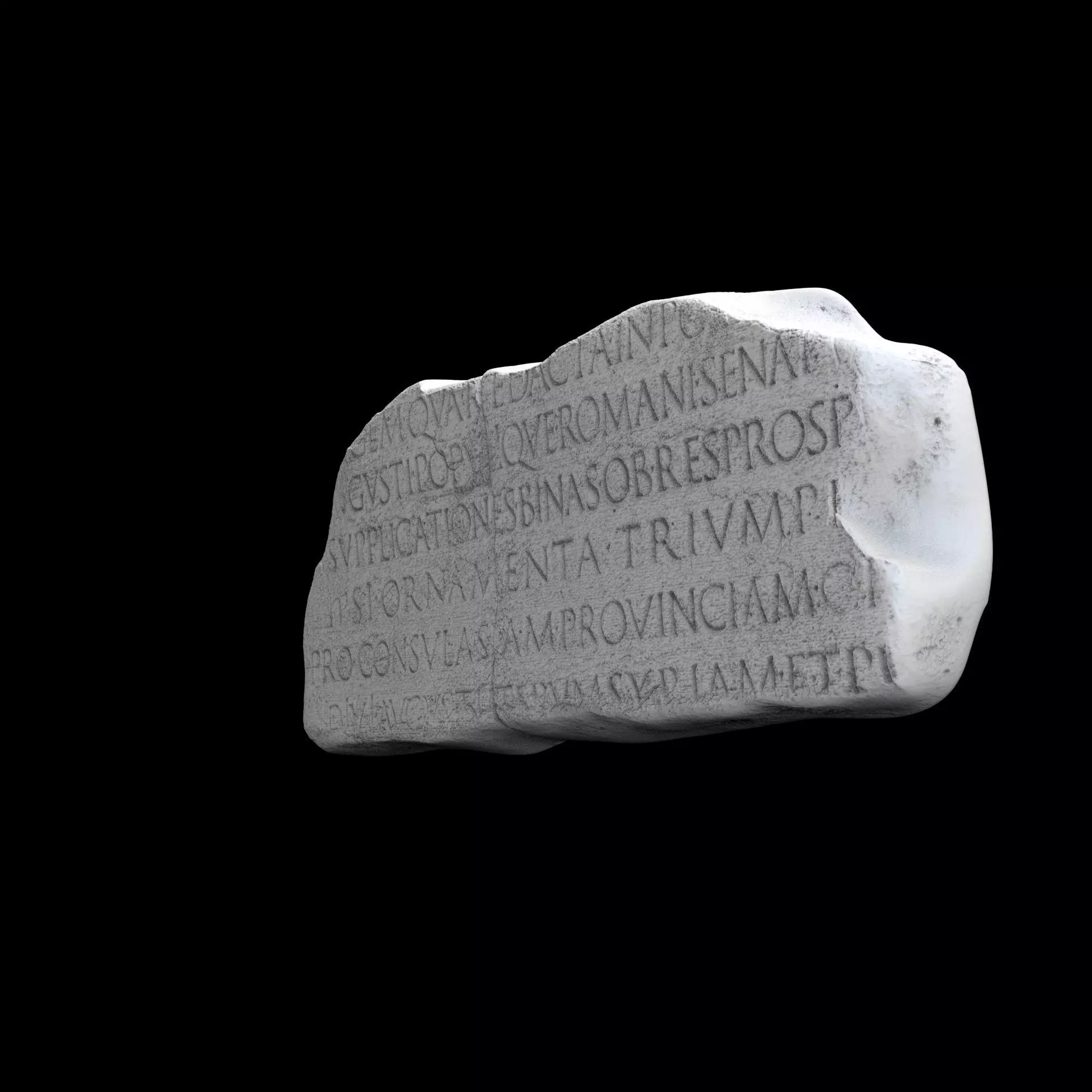 Lapis Tiburtinus Inscription  3D print model_3