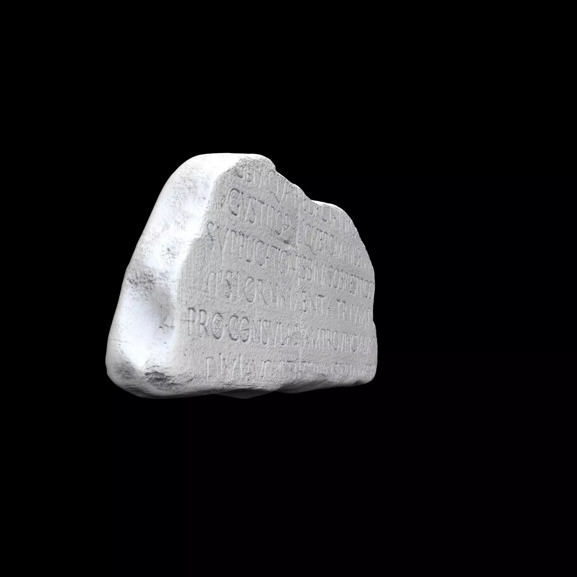 Lapis Tiburtinus Inscription  3D print model_13