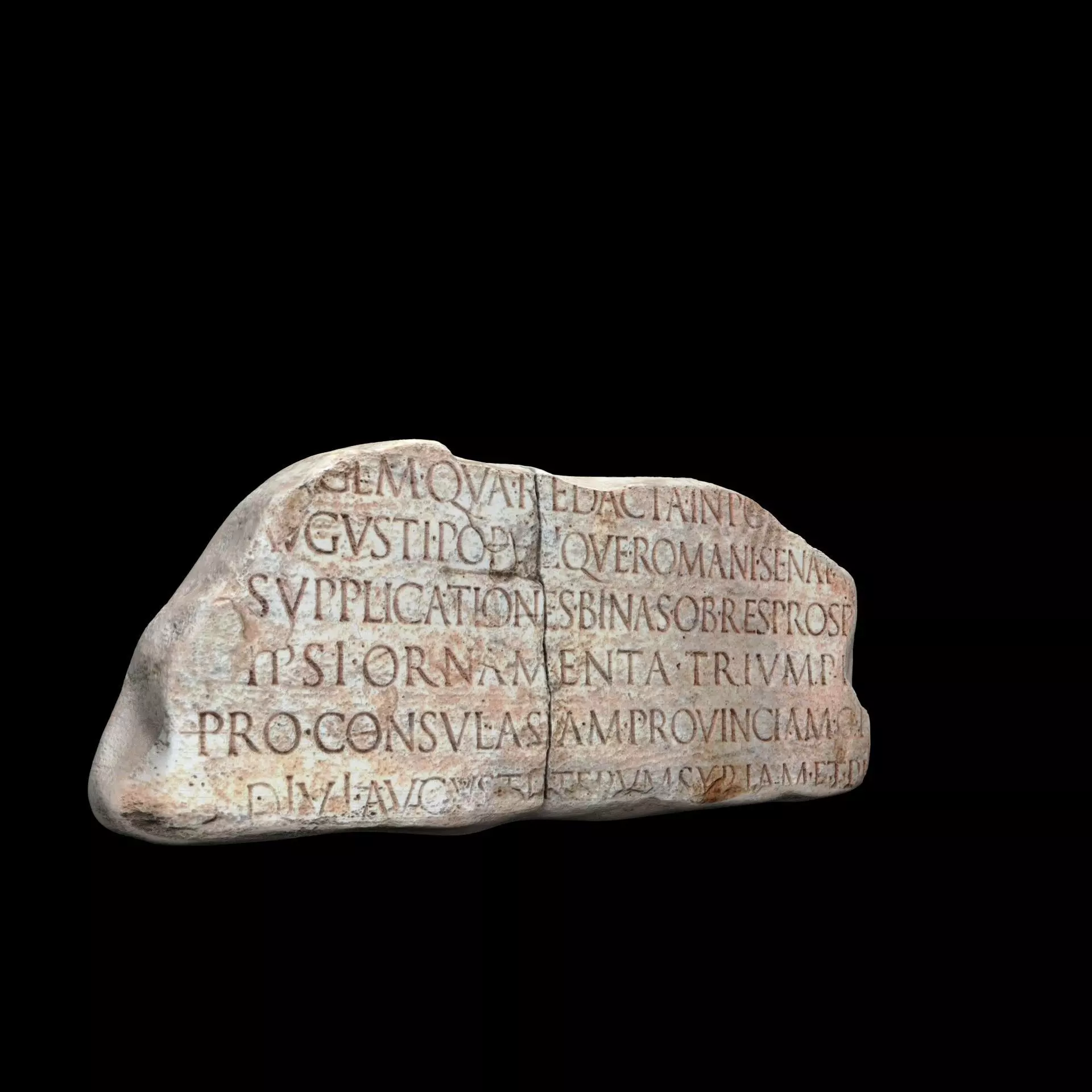 Lapis Tiburtinus Inscription  3D print model_8
