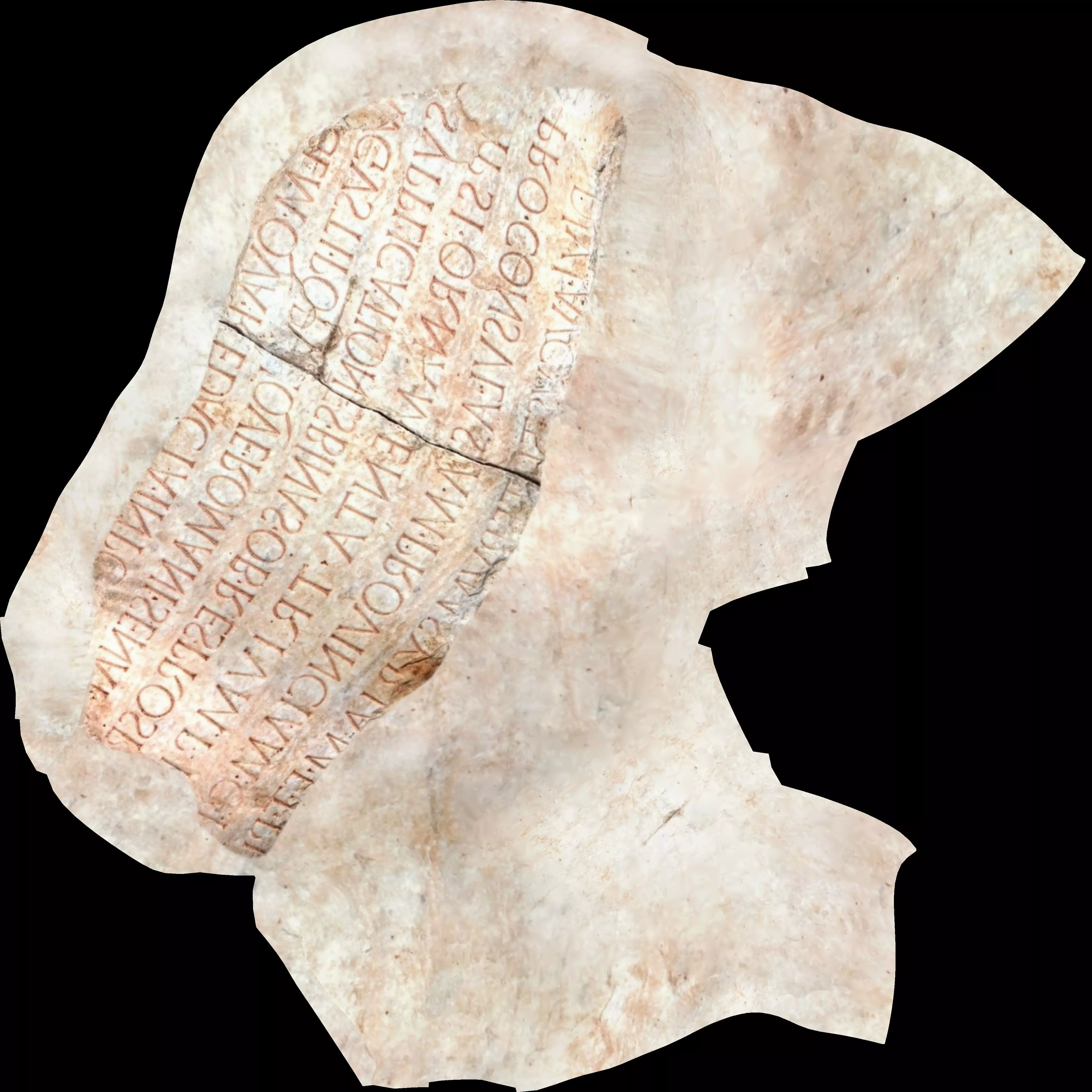 Lapis Tiburtinus Inscription  3D print model_19