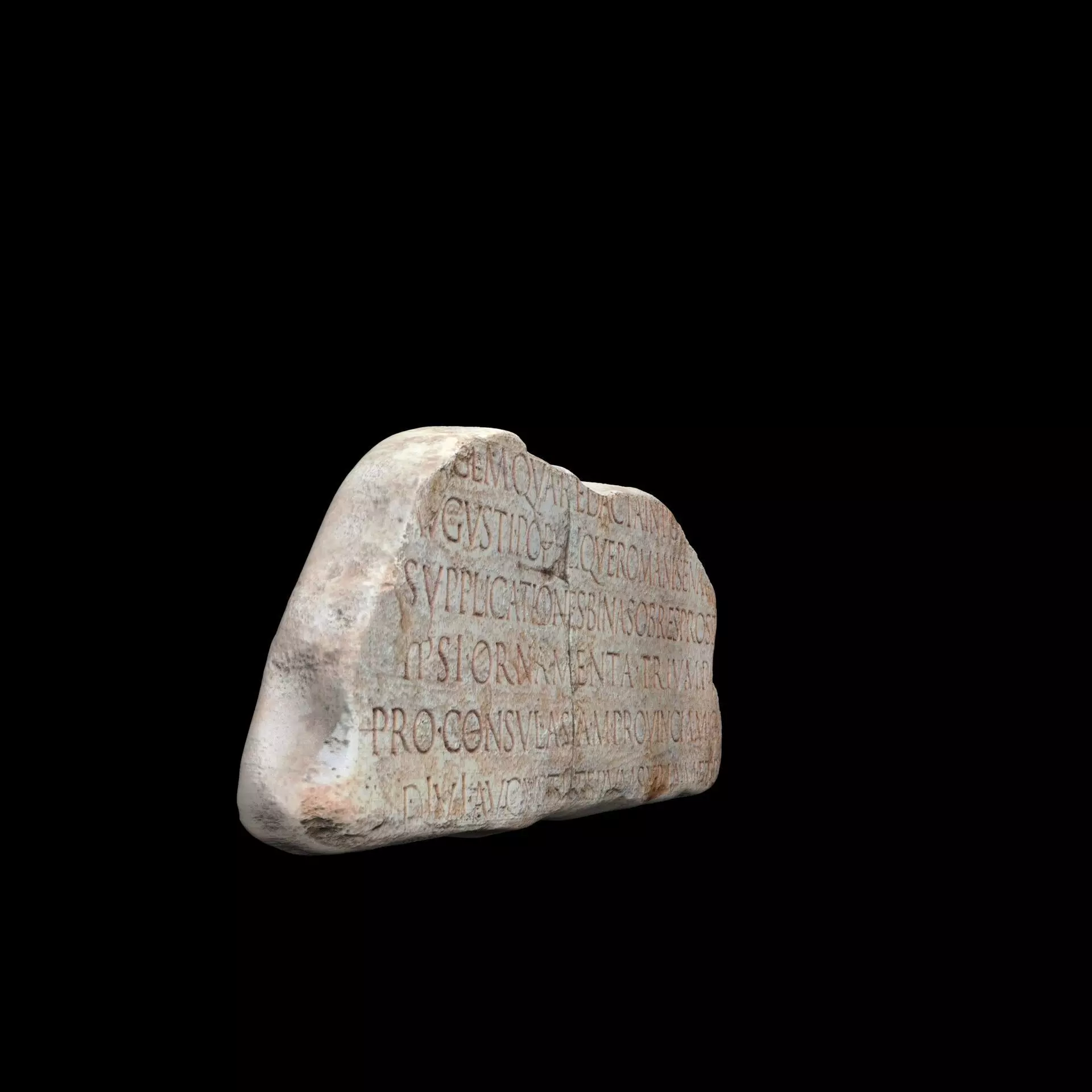 Lapis Tiburtinus Inscription  3D print model_14