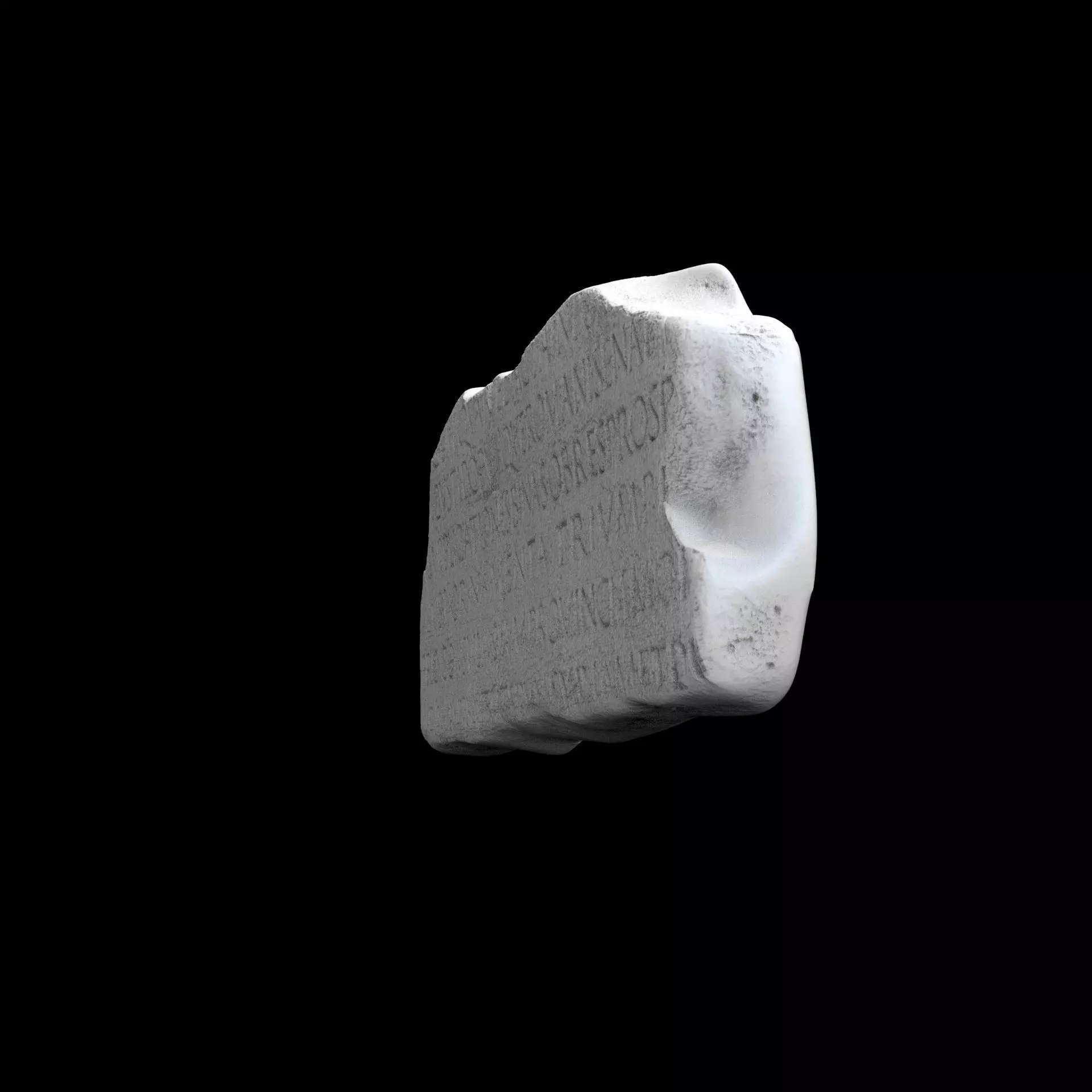 Lapis Tiburtinus Inscription  3D print model_9