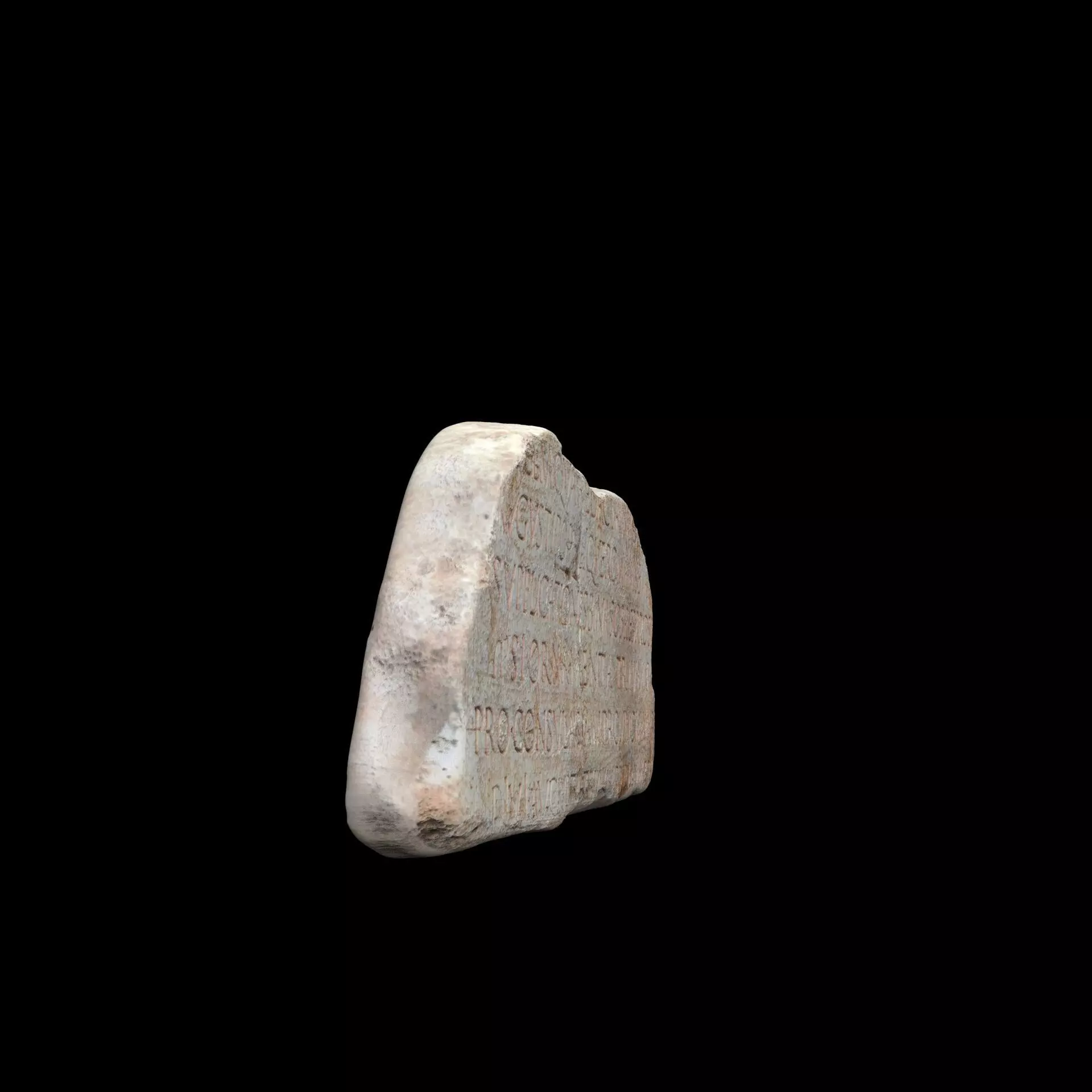 Lapis Tiburtinus Inscription  3D print model_16