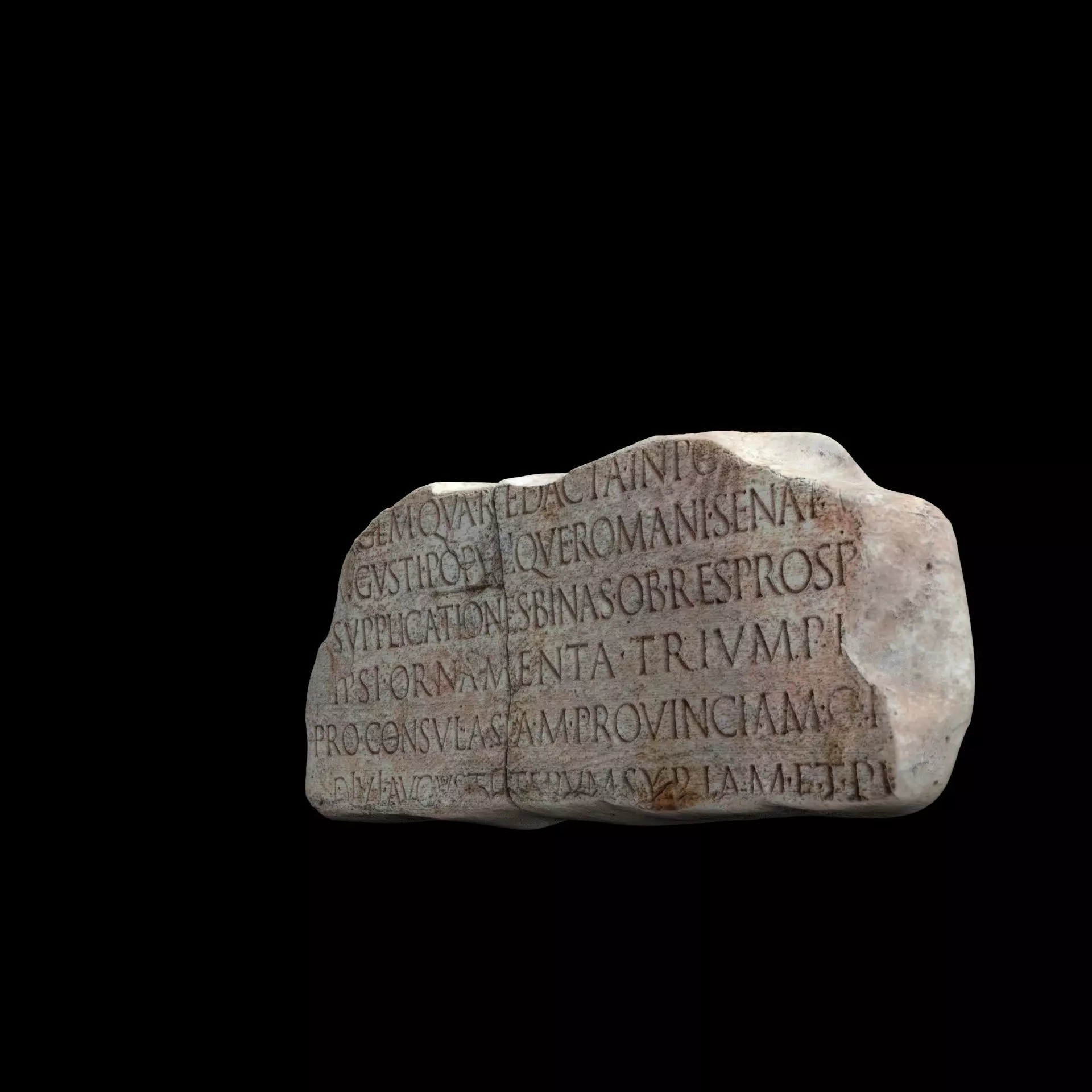 Lapis Tiburtinus Inscription  3D print model_2
