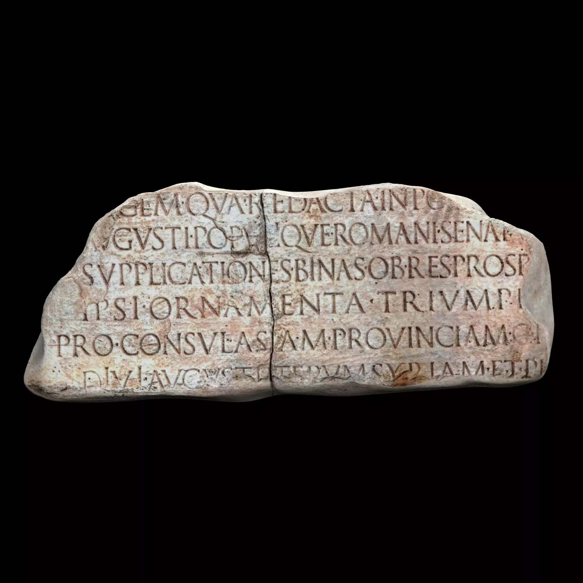 Lapis Tiburtinus Inscription  3D print model_0