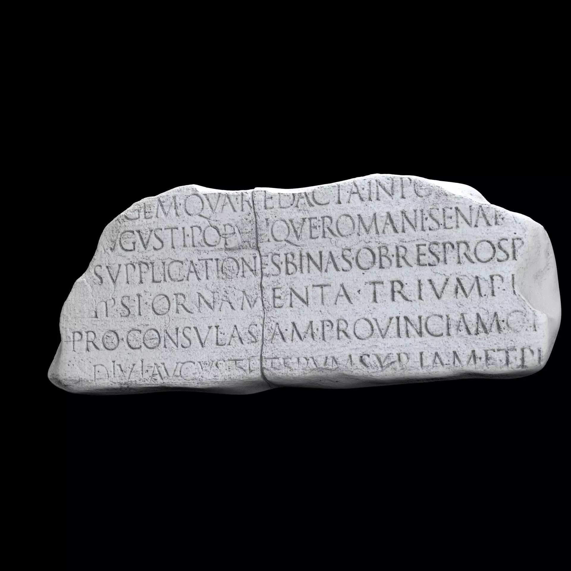 Lapis Tiburtinus Inscription  3D print model_18