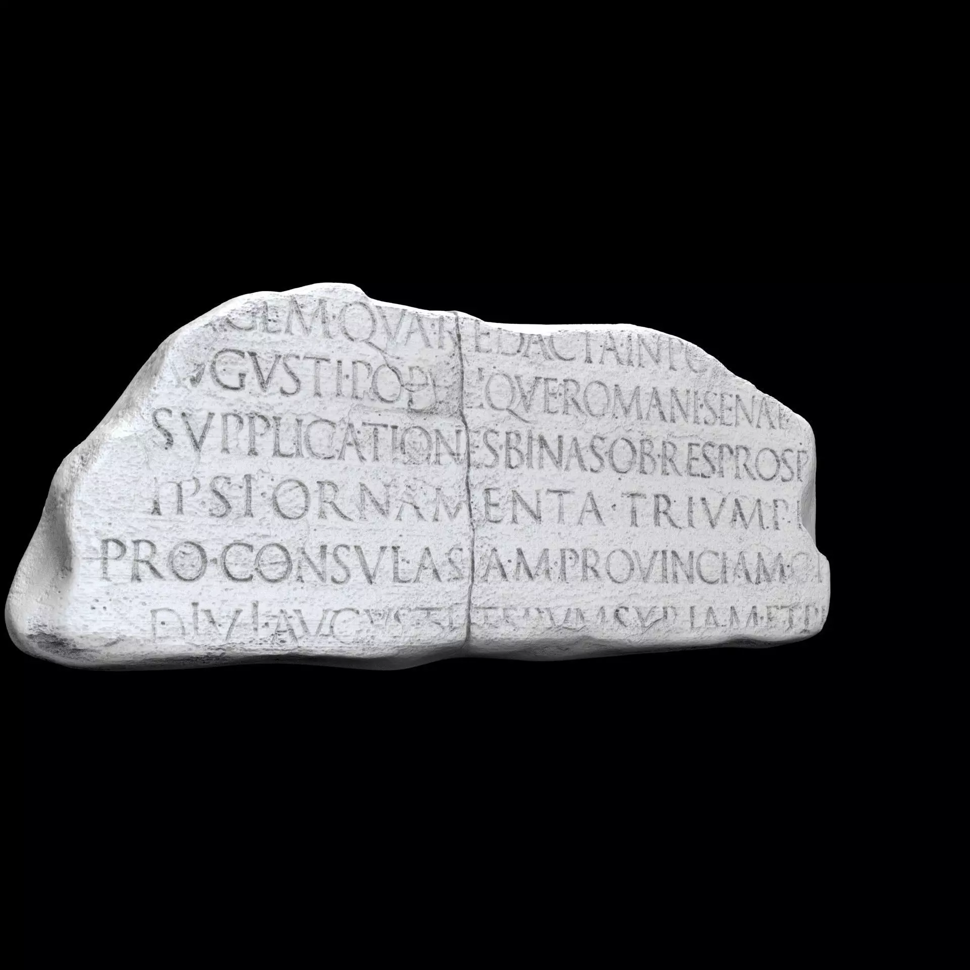 Lapis Tiburtinus Inscription  3D print model_7