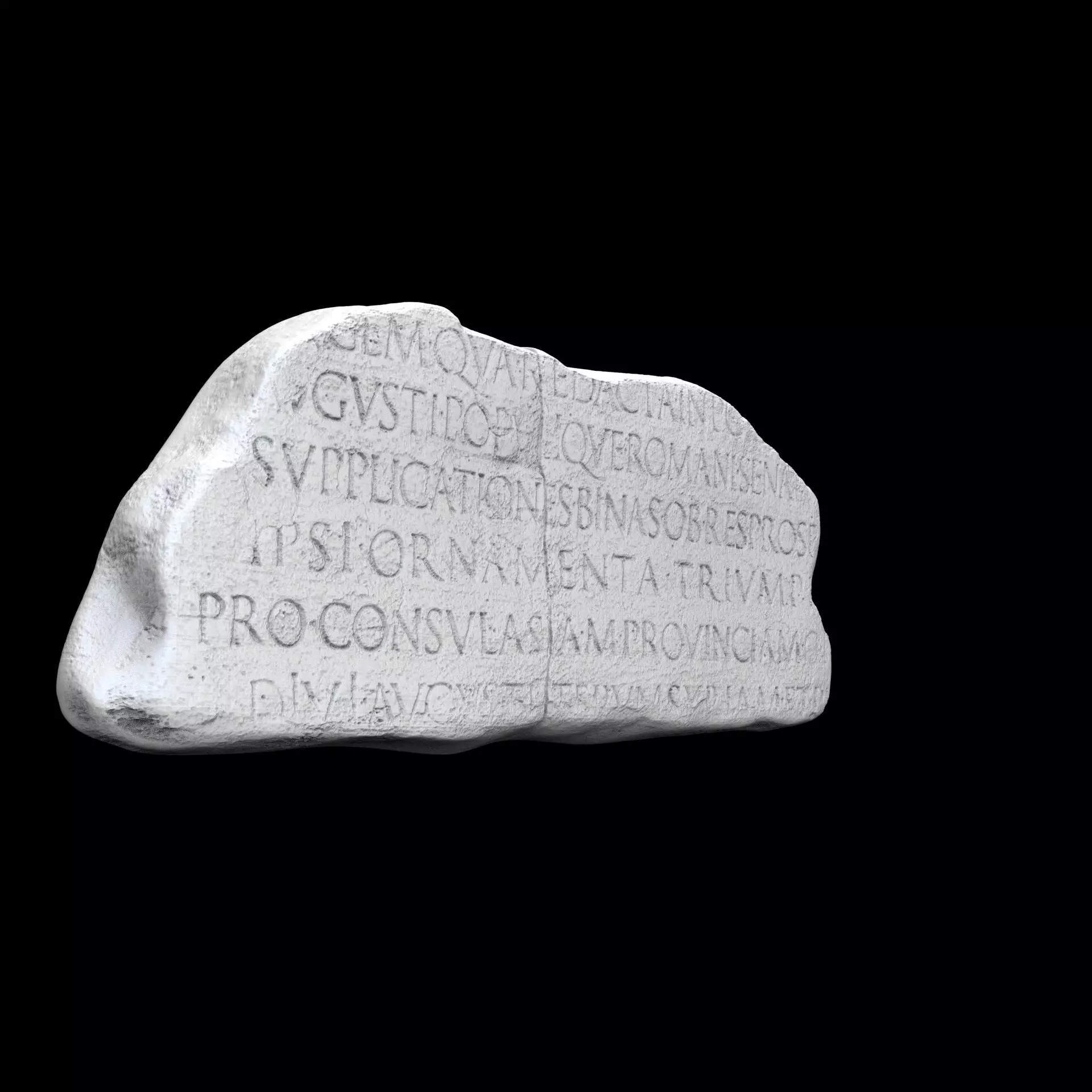 Lapis Tiburtinus Inscription  3D print model_11