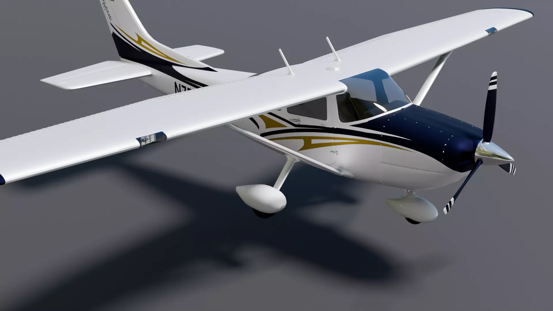 Cessna 182 Skylane  High Quality 3D Model 3D model_0