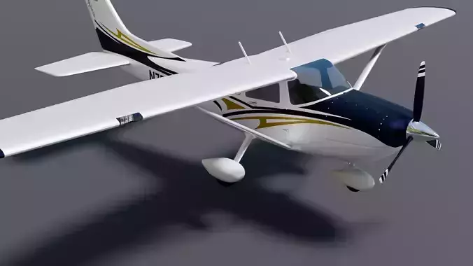 Cessna 182 Skylane  High Quality 3D Model 3D model