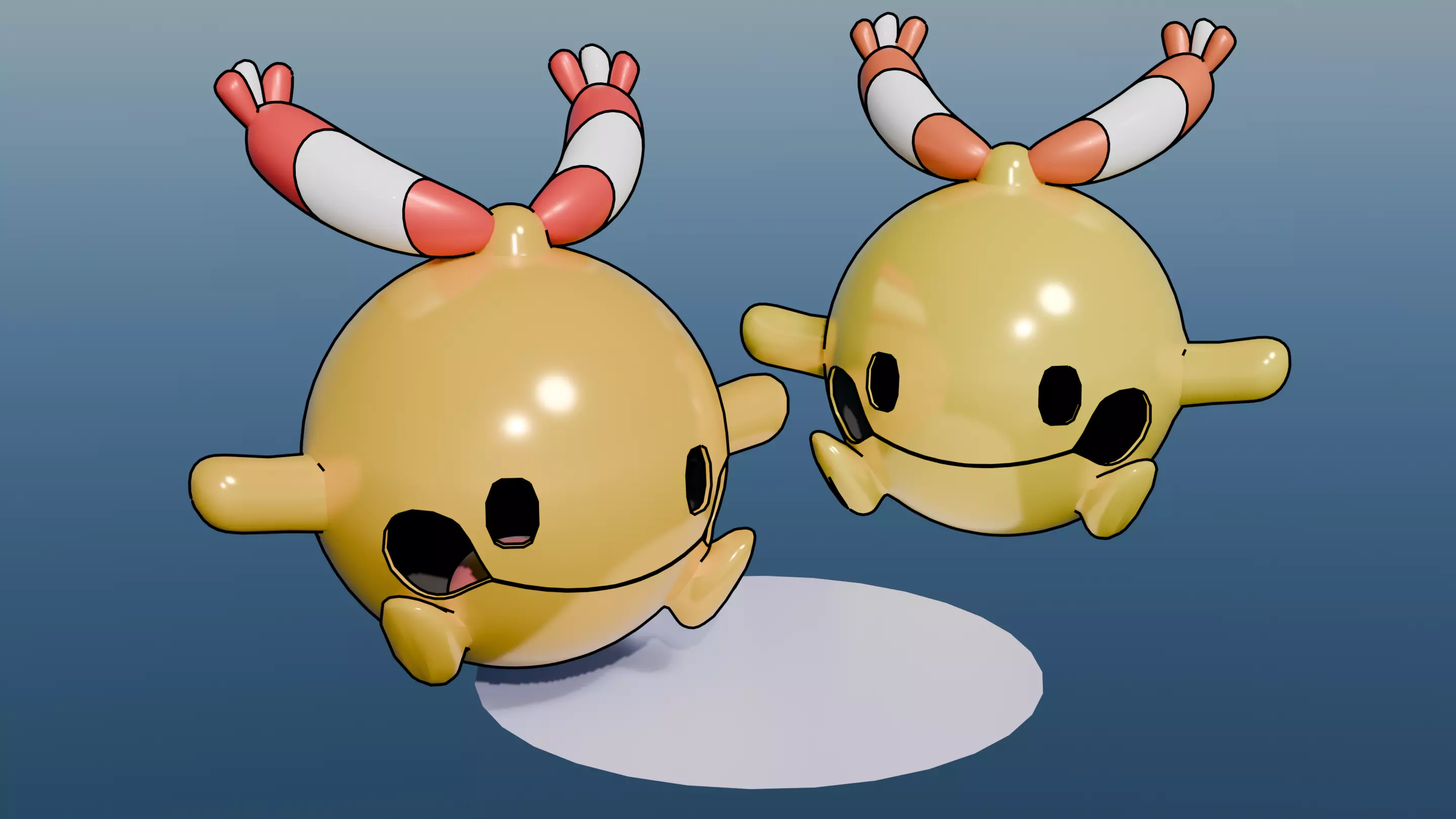 Pokemon Chingling and Shiny Version Low-poly 3D model_0