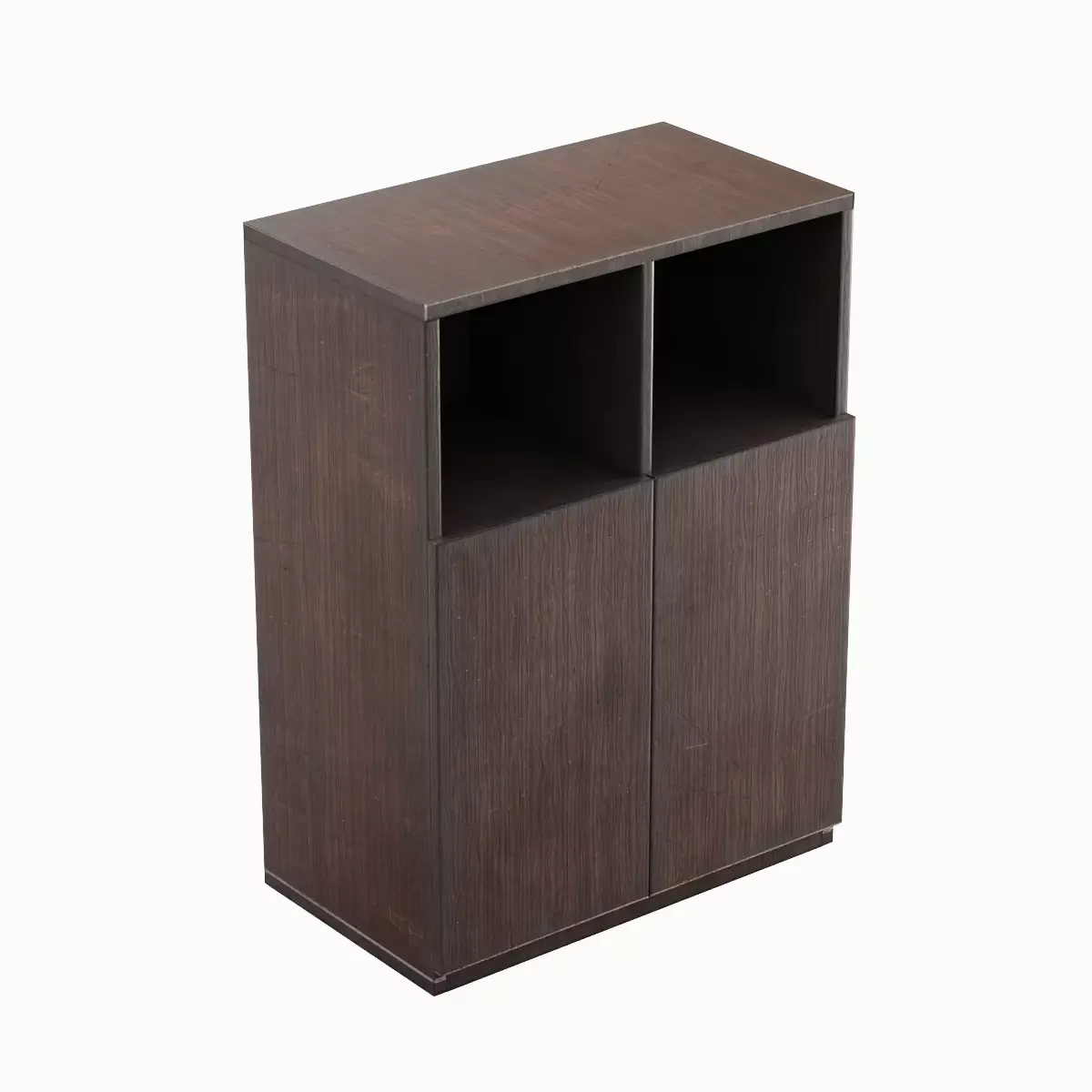 Simple Bookcase B 01 Low-poly 3D model_4