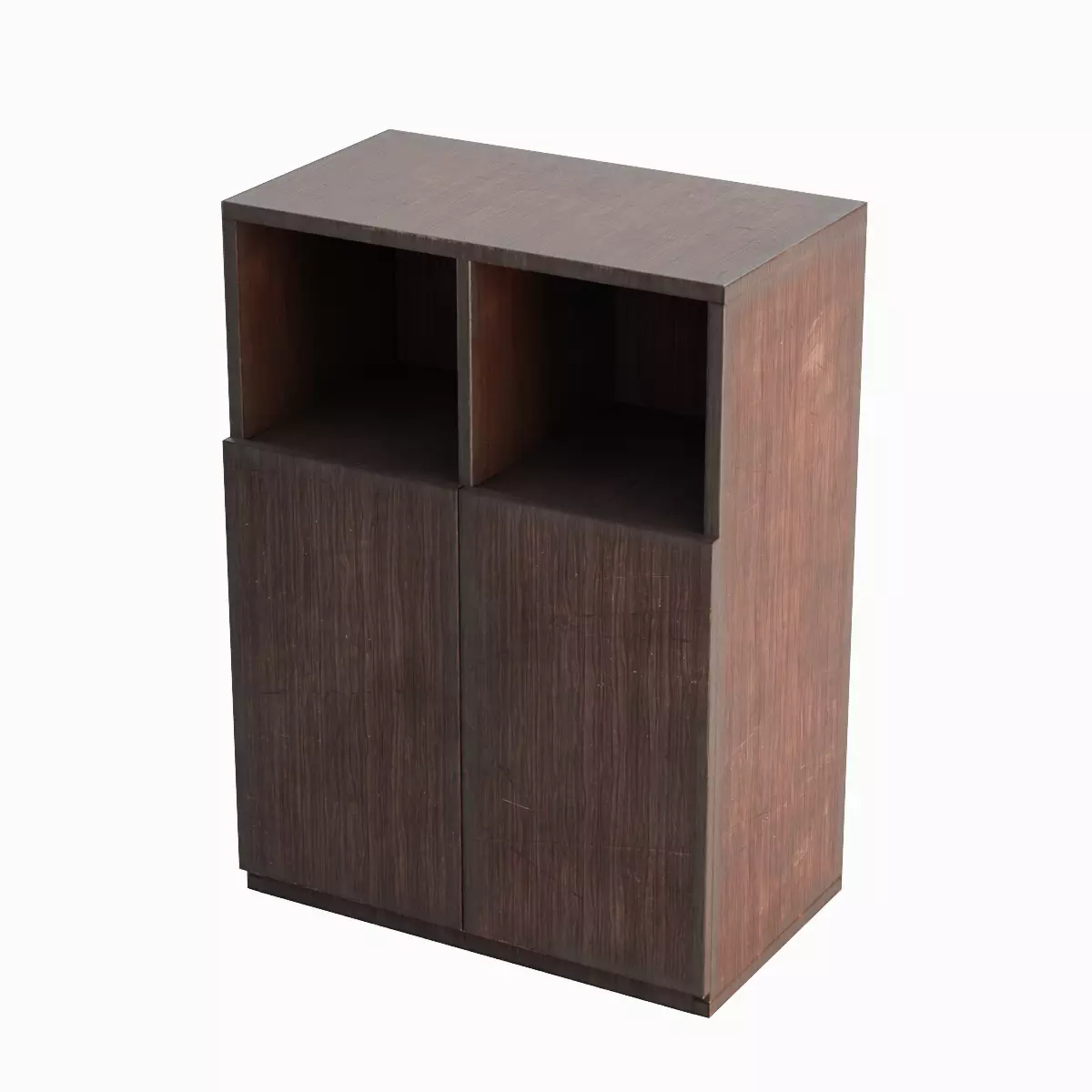 Simple Bookcase B 01 Low-poly 3D model_5