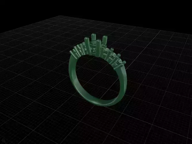 Solitaire Engagement Ring   3D Printable Jewelry Model