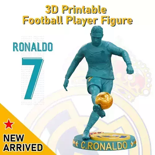 Cristiano Ronaldo Free Kick 3D Printable Figure