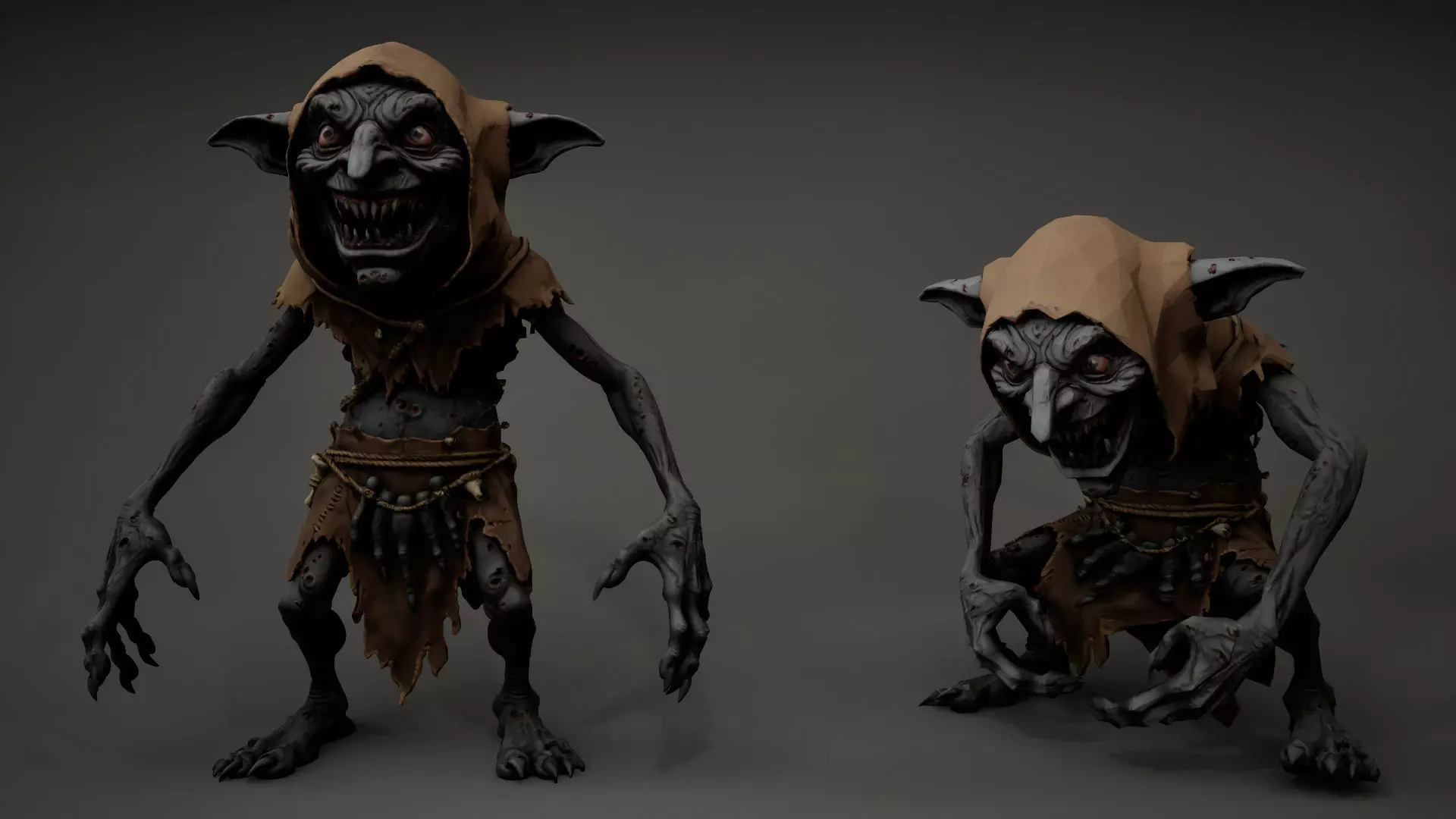 Goblin Animated Low-poly 3D model_4