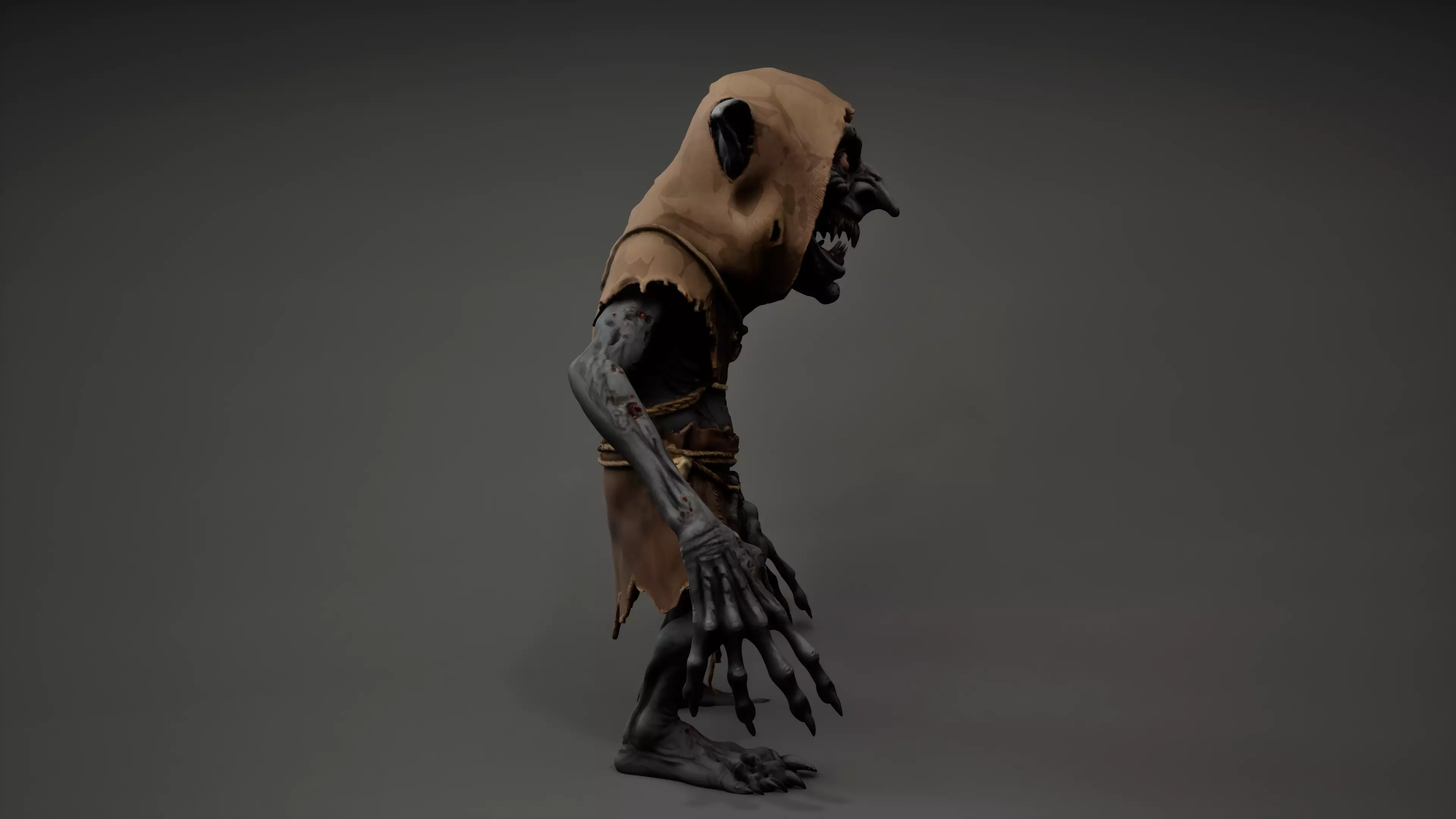 Goblin Animated Low-poly 3D model_2