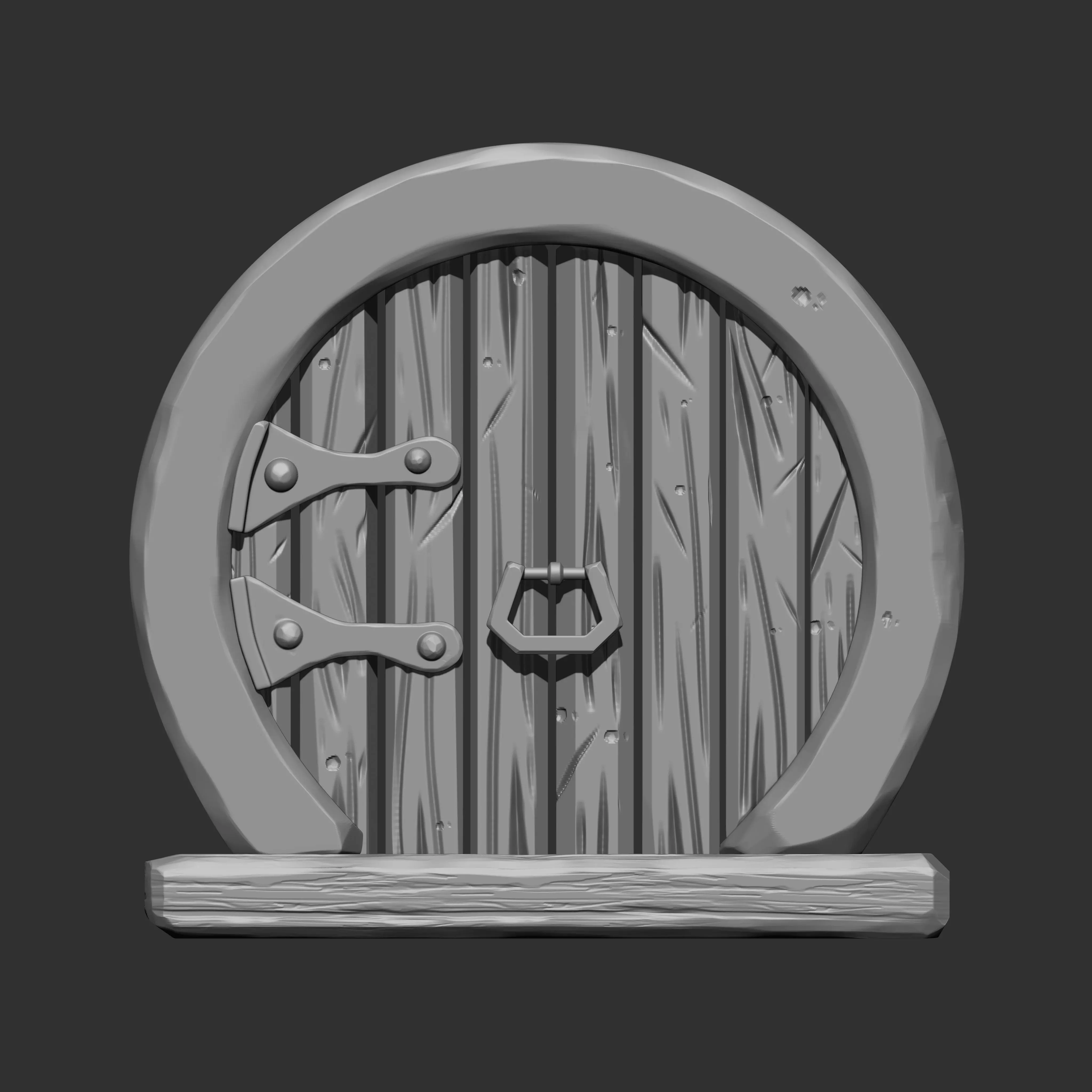 Stylized Doors IMM Brush Pack 5 in One 3D model_4