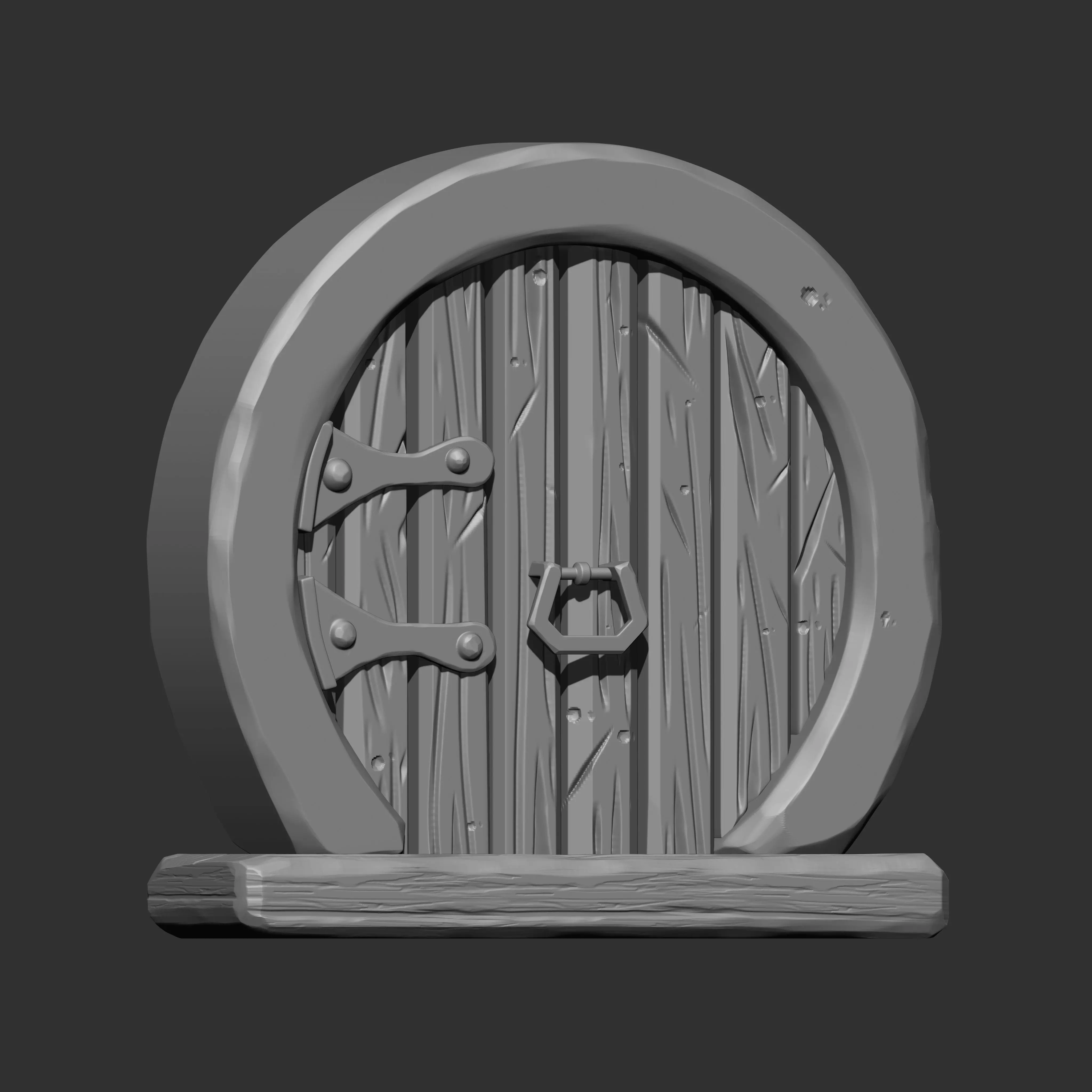 Stylized Doors IMM Brush Pack 5 in One 3D model_5