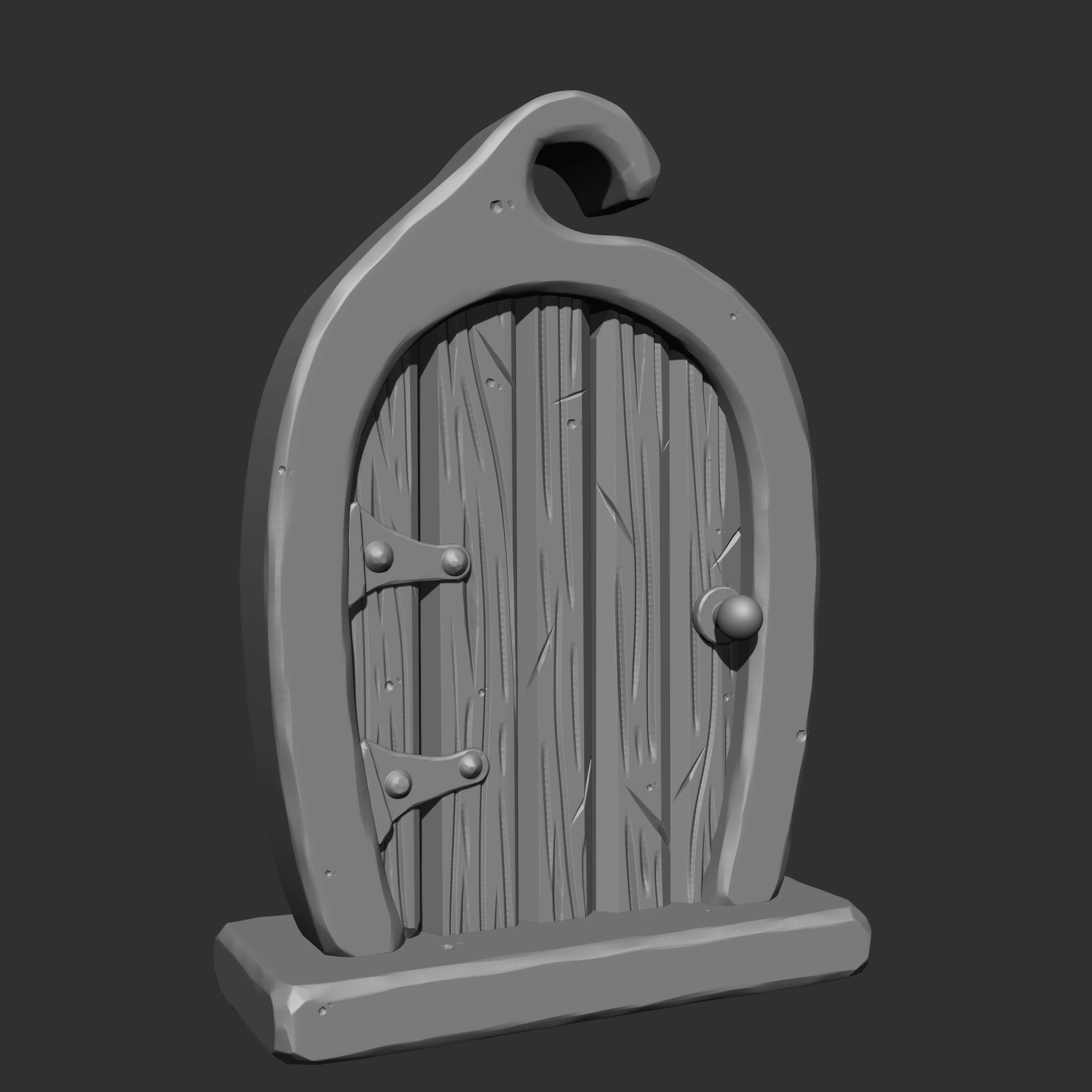 Stylized Doors IMM Brush Pack 5 in One 3D model_2