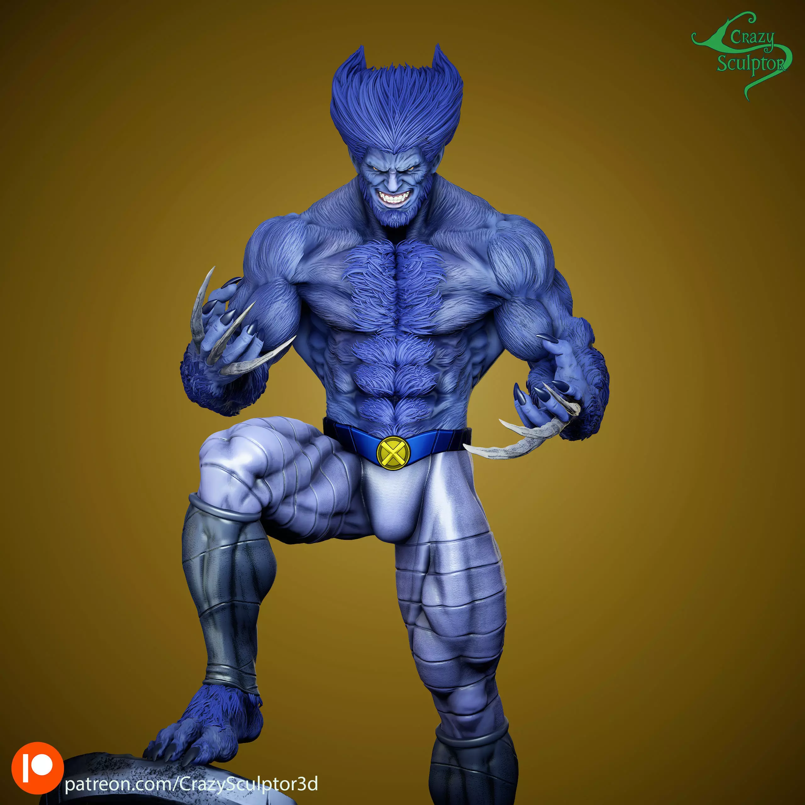 Dark Beast from X-Men 3D print model_6
