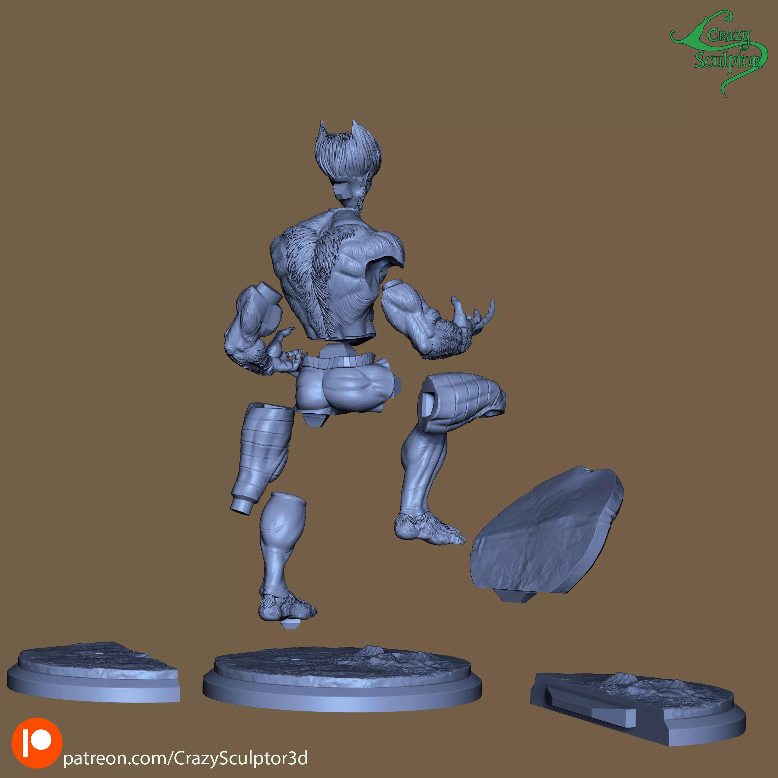 Dark Beast from X-Men 3D print model_11