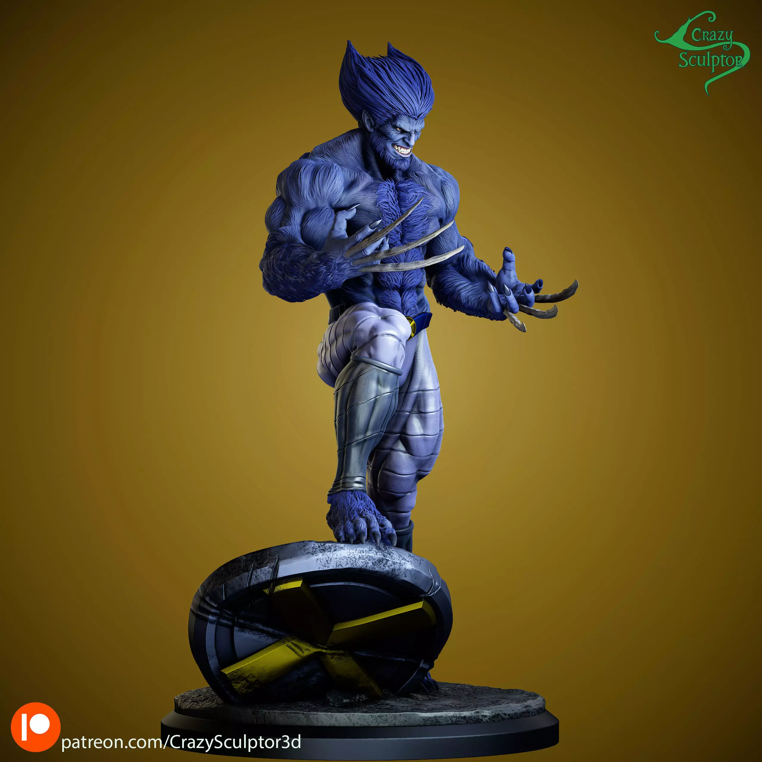 Dark Beast from X-Men 3D print model_4