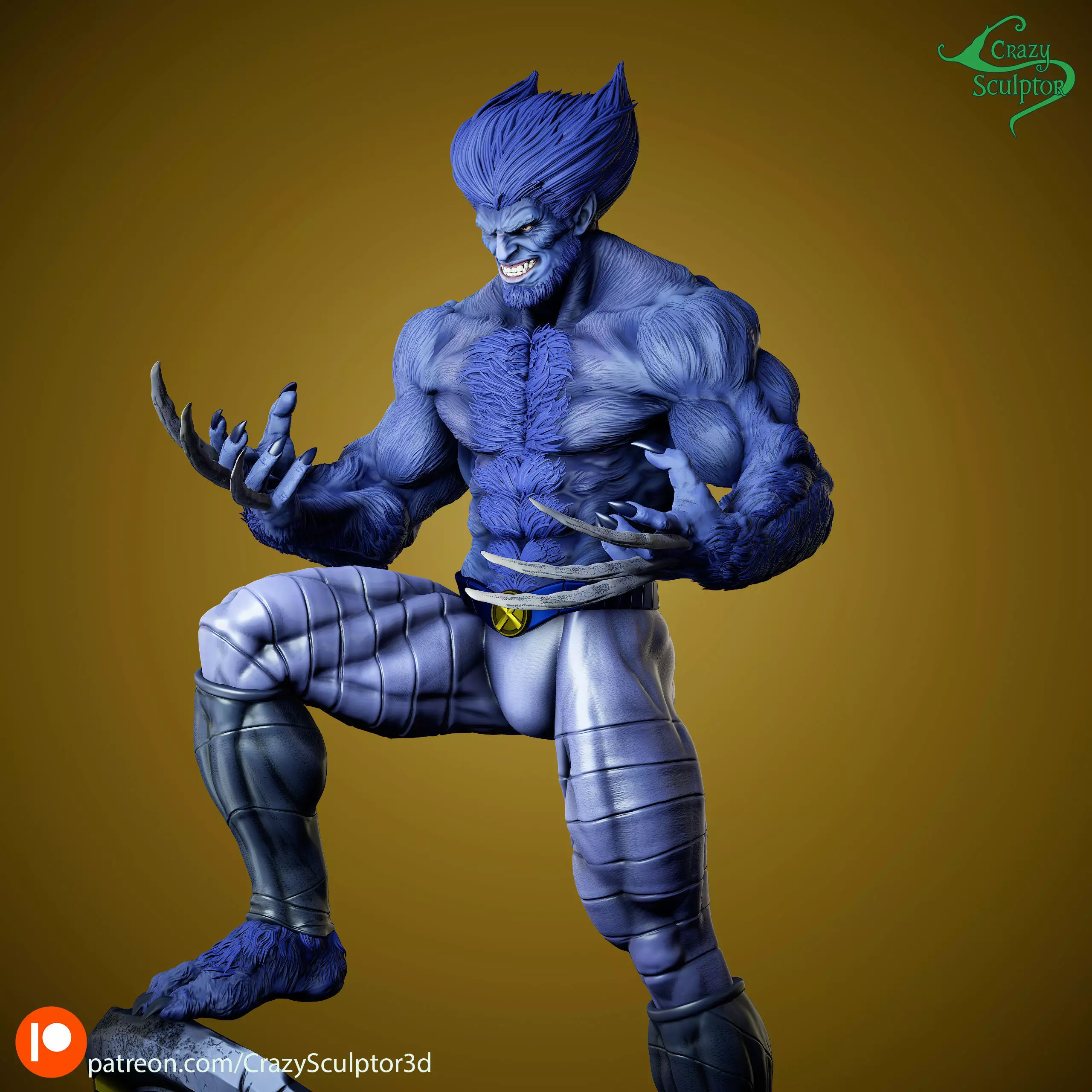 Dark Beast from X-Men 3D print model_7