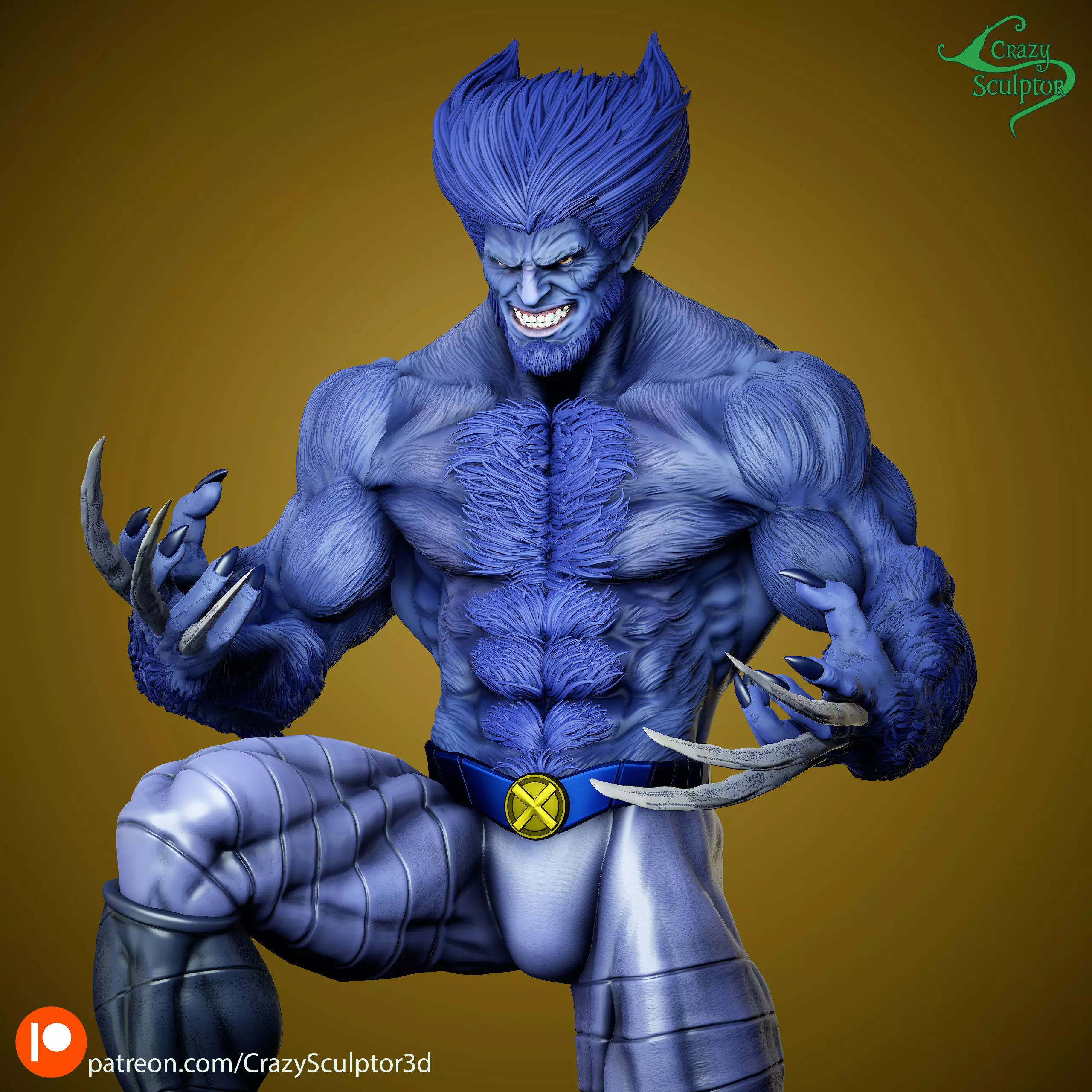 Dark Beast from X-Men 3D print model_8