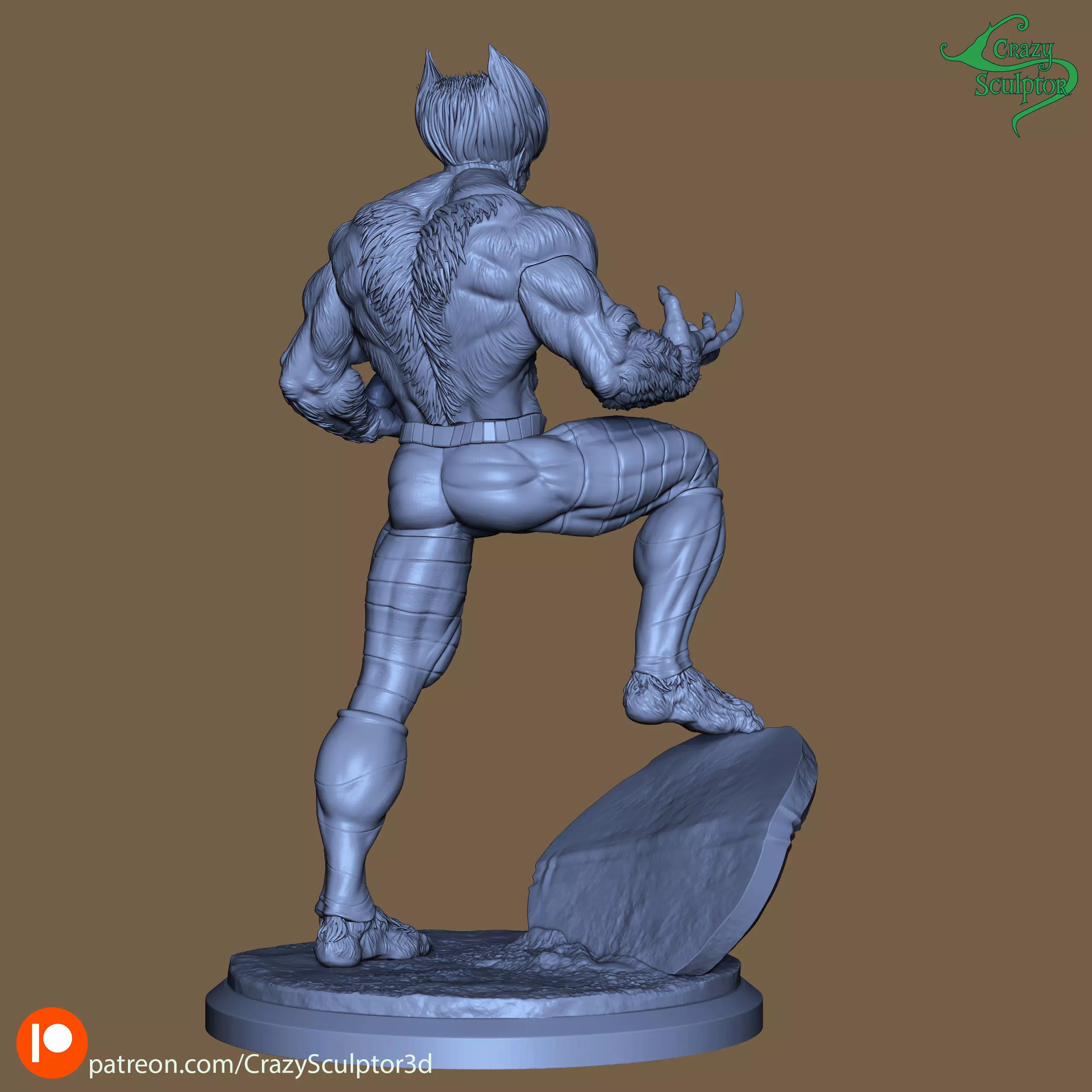 Dark Beast from X-Men 3D print model_13