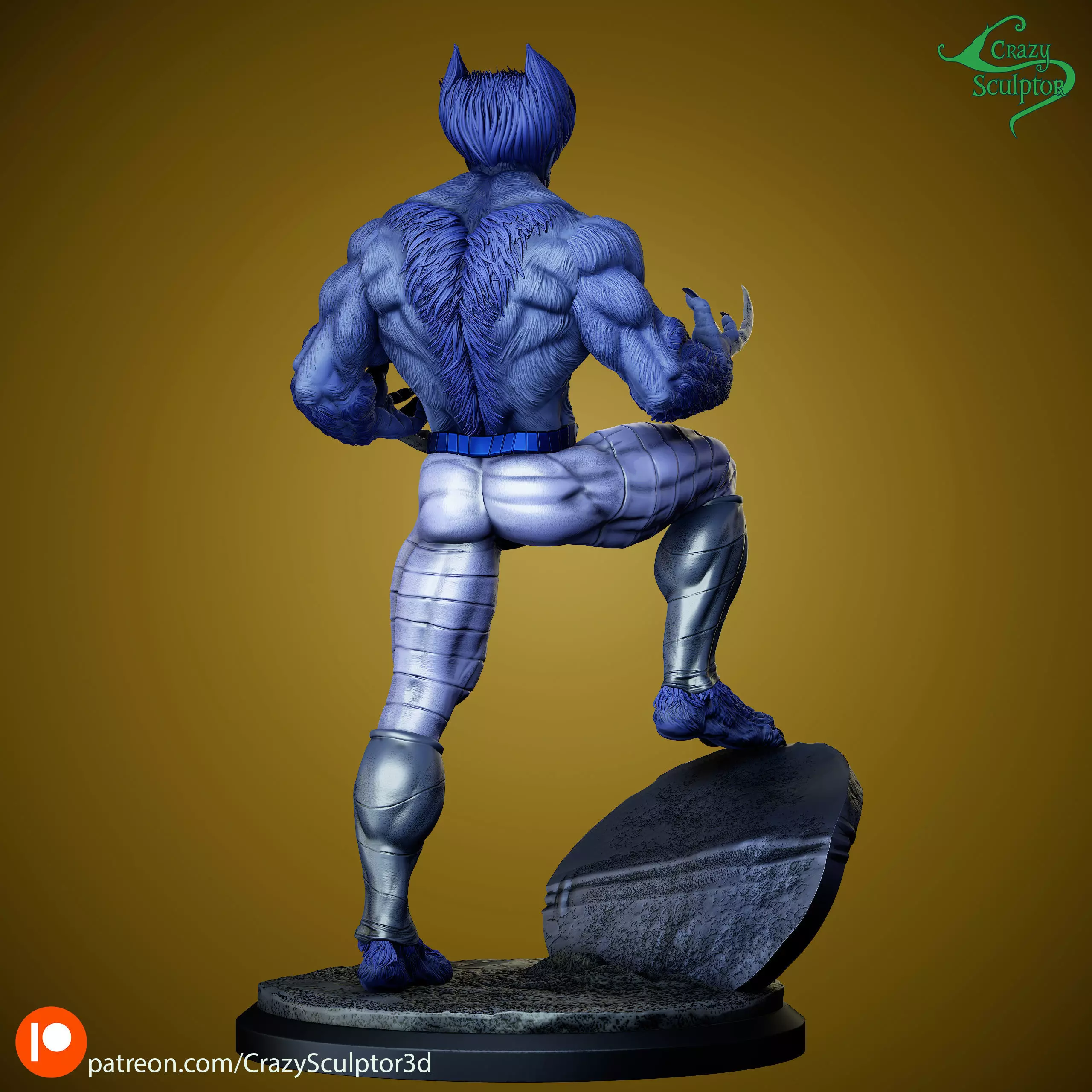 Dark Beast from X-Men 3D print model_3