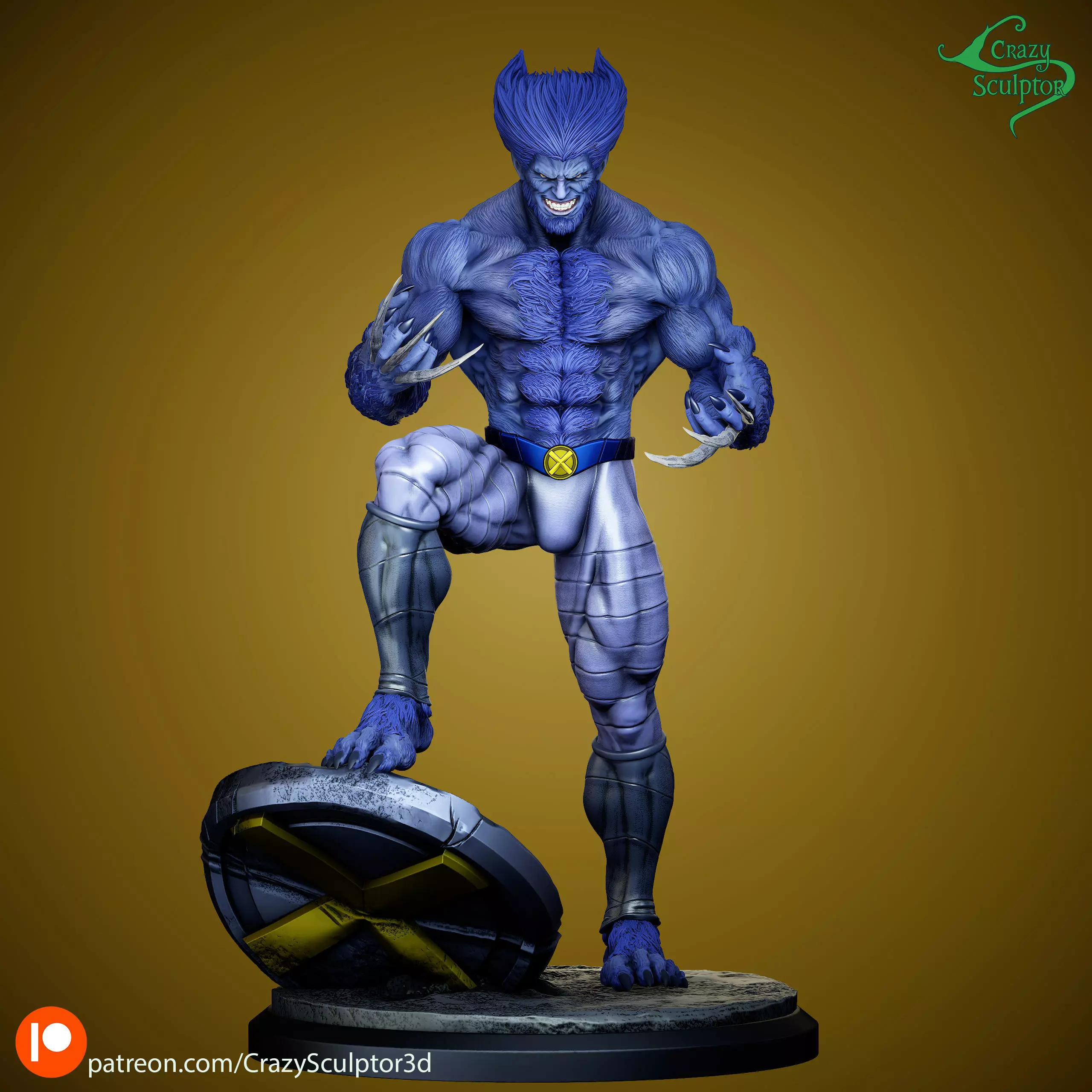 Dark Beast from X-Men 3D print model_1