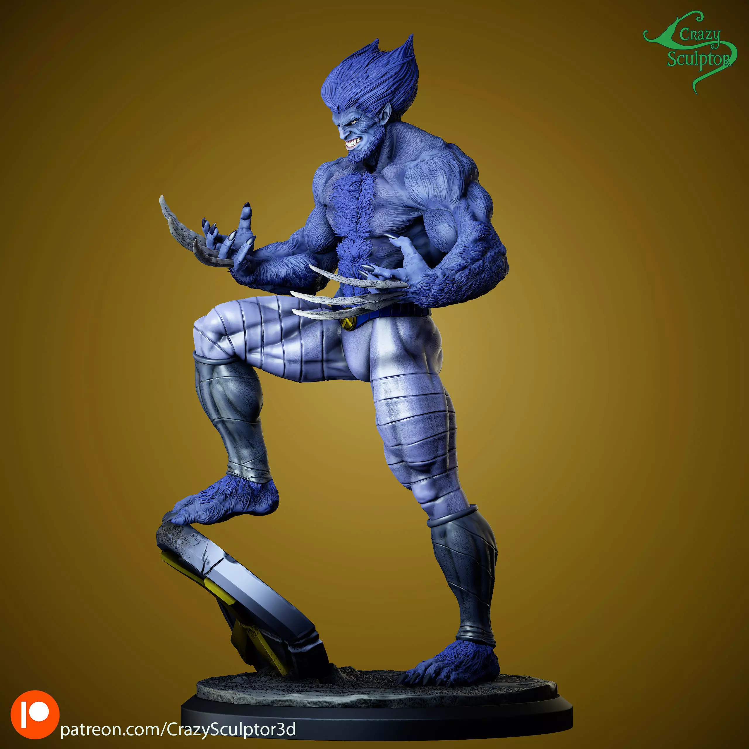 Dark Beast from X-Men 3D print model_2