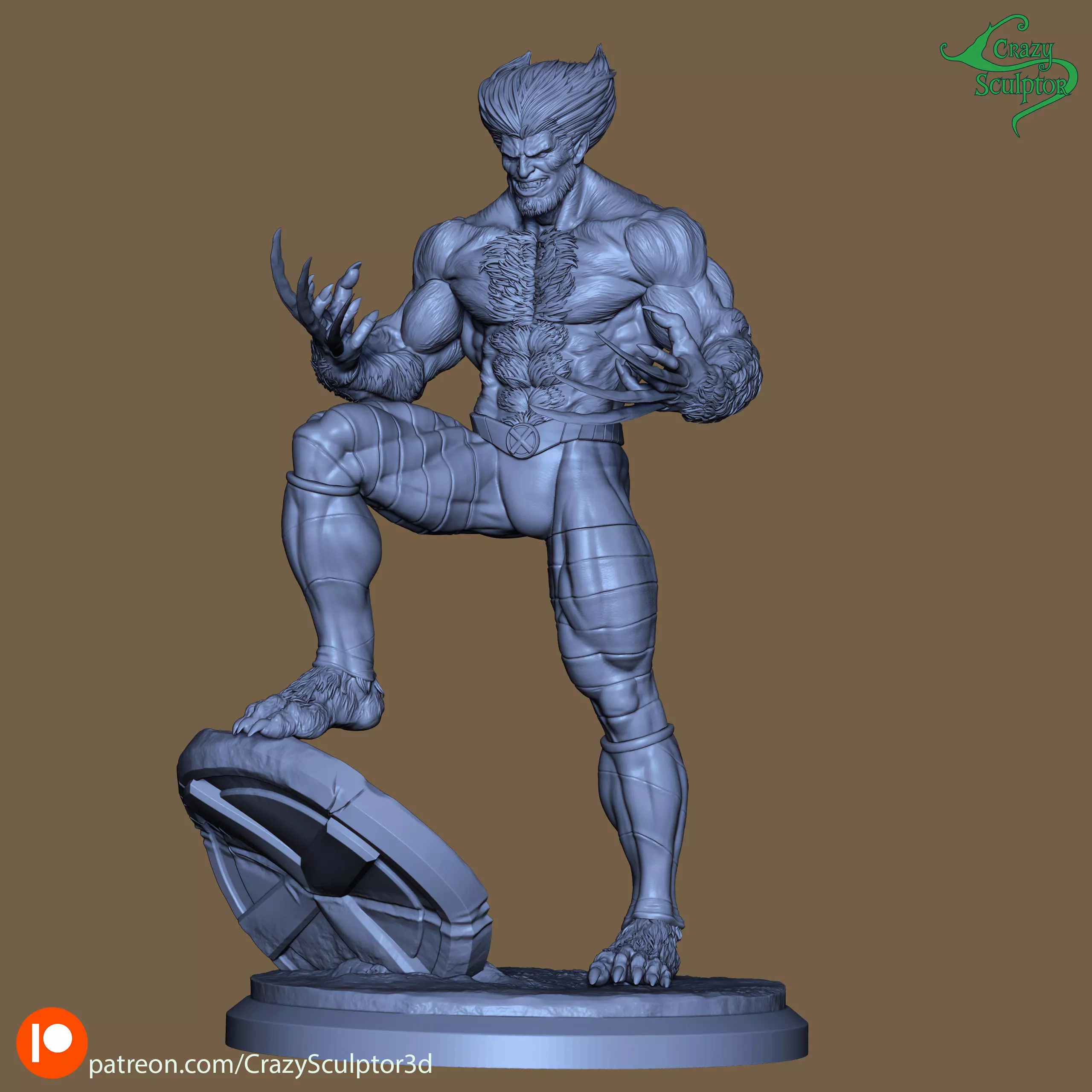 Dark Beast from X-Men 3D print model_10